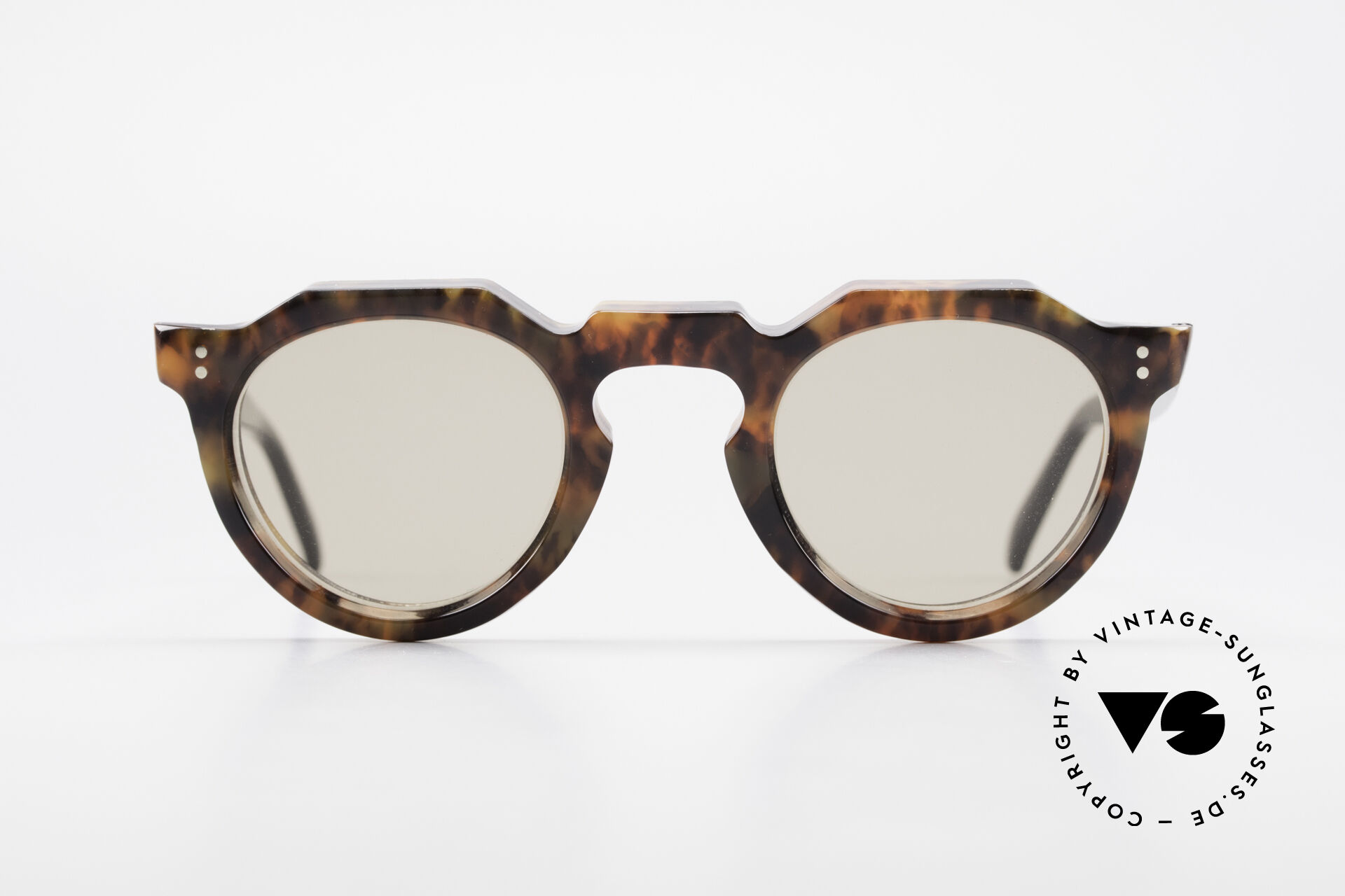 Sunglasses Lesca Panto 8mm 60's Frame Panto Sunglasses