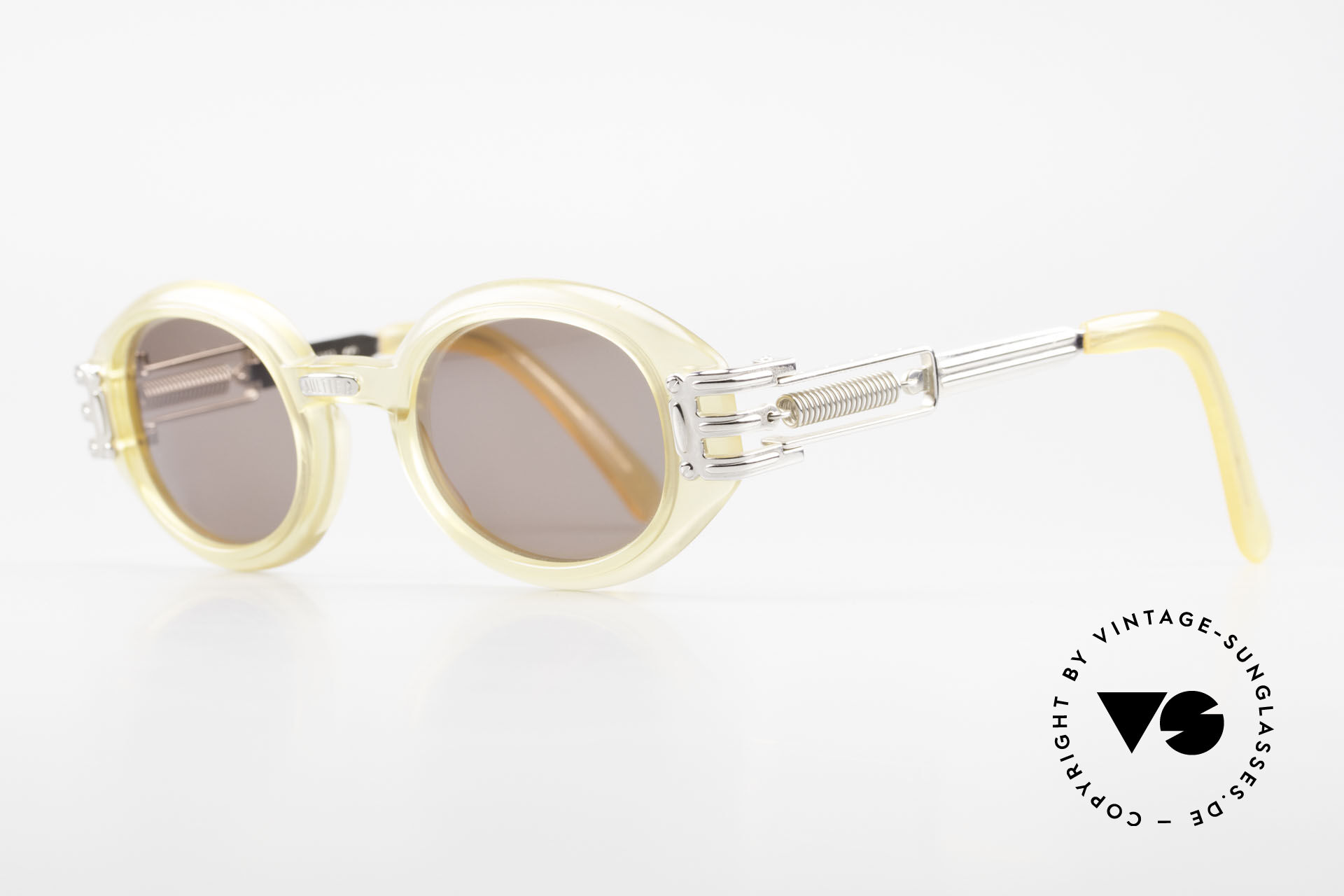 Sunglasses Jean Paul Gaultier 56-5203 90's Steampunk Shades Oval