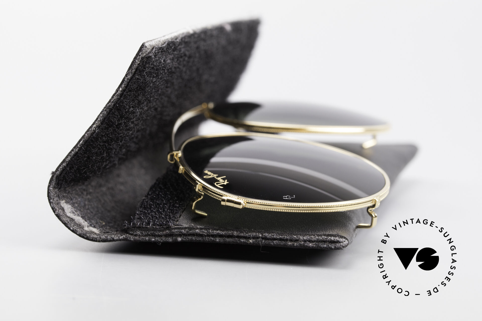 Clip on ray ban new arrivals round metal