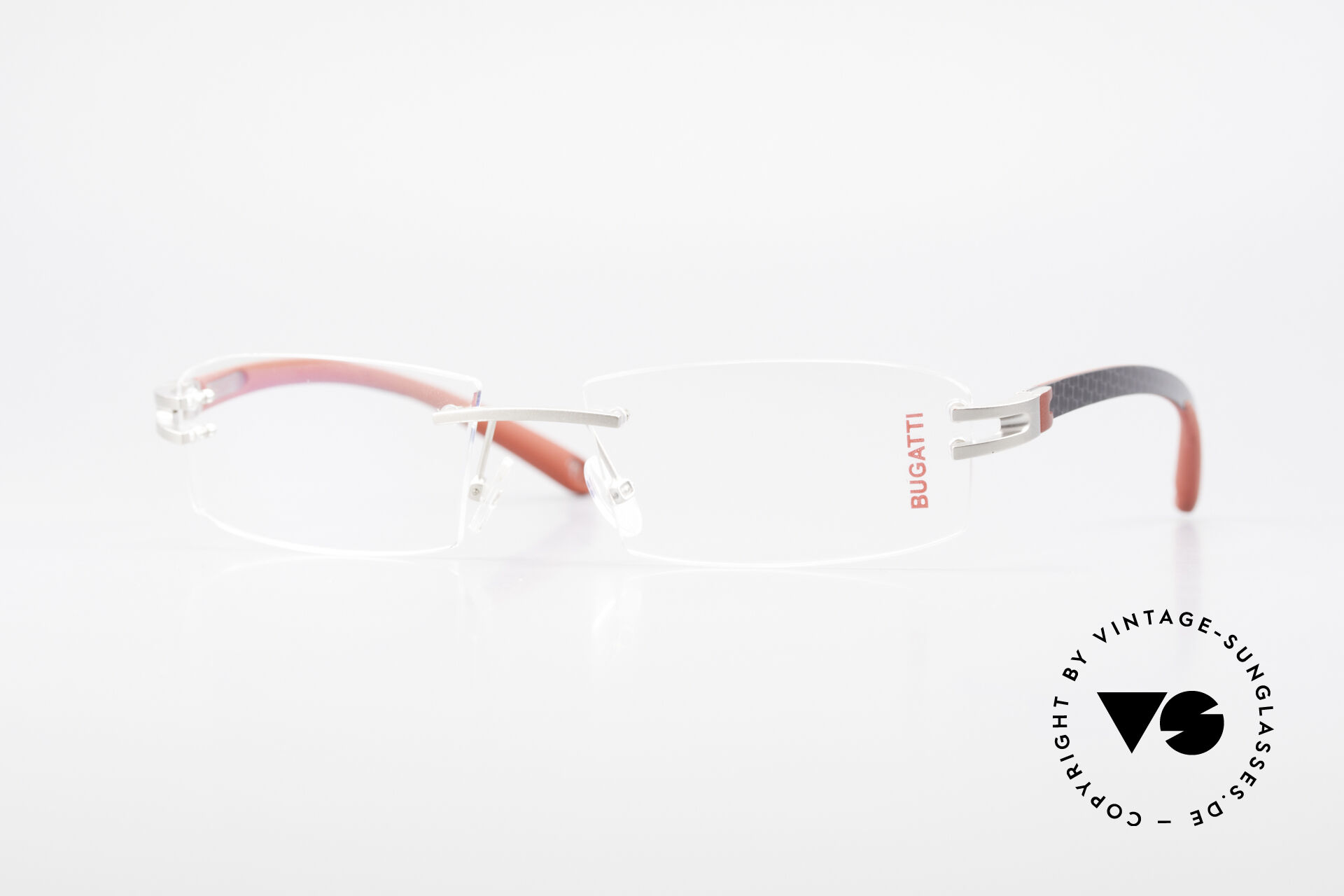 Red rimless glasses 2025