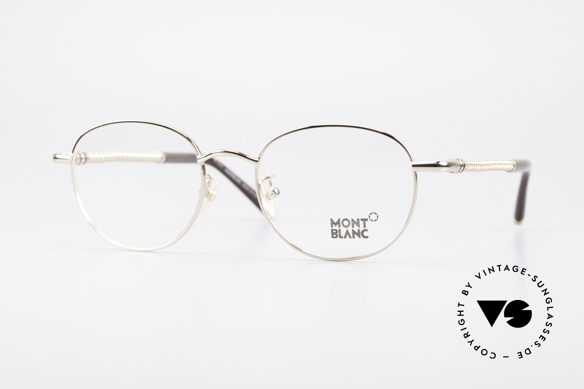 Montblanc MB392 Luxury Panto Frame Rose Gold