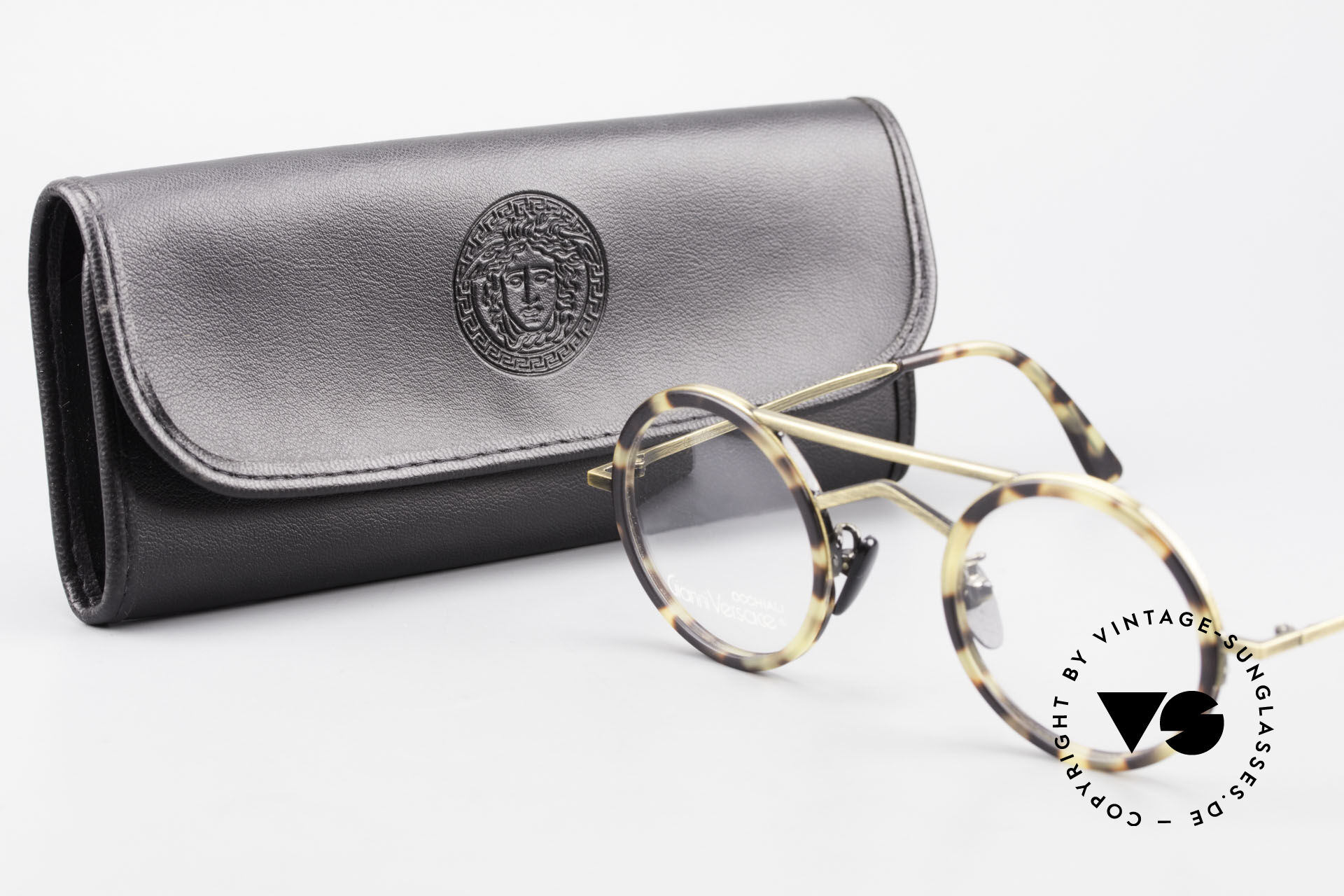 Versace clearance round eyeglasses