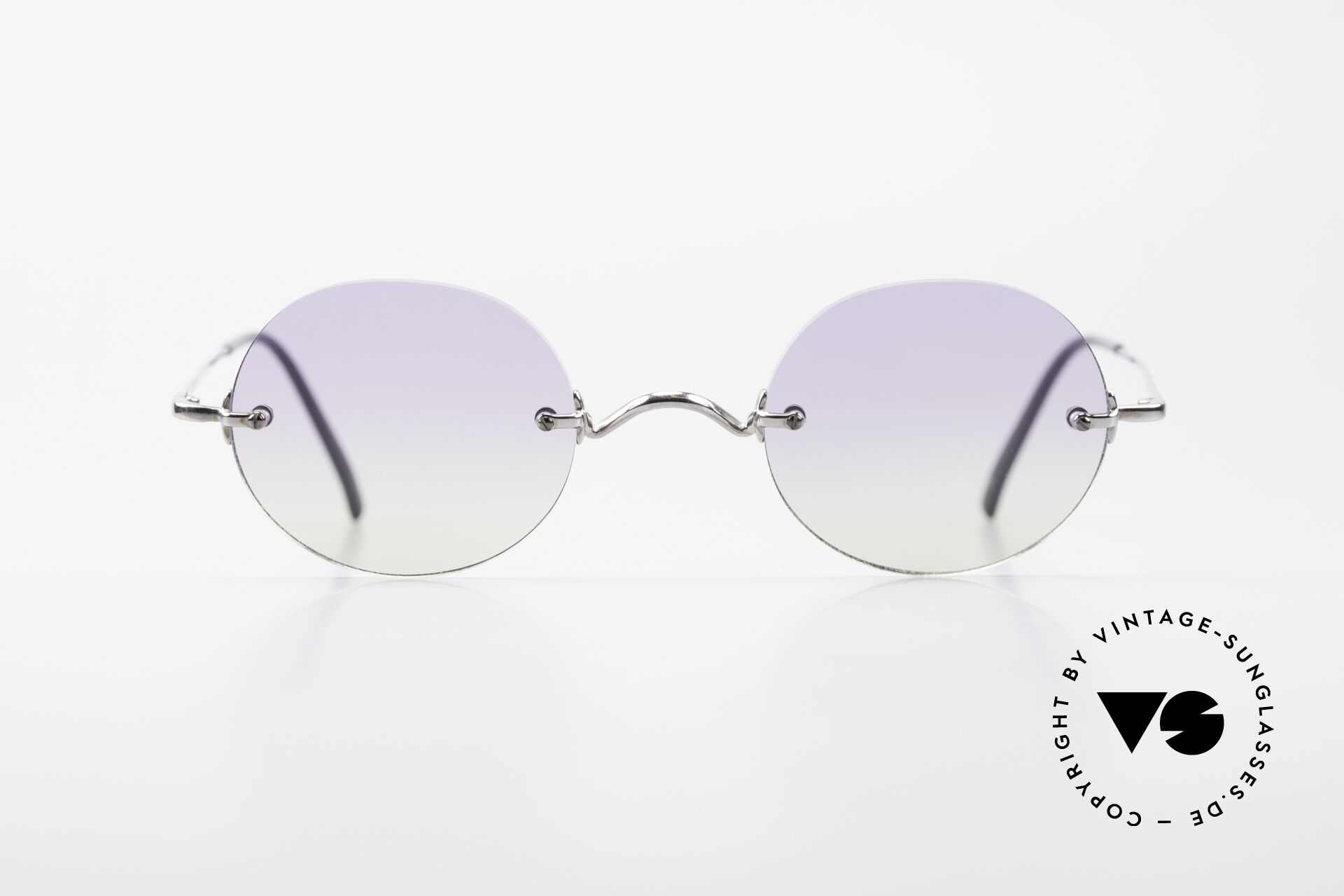 Sunglasses Freudenhaus Flemming Round Rimless Sunglasses