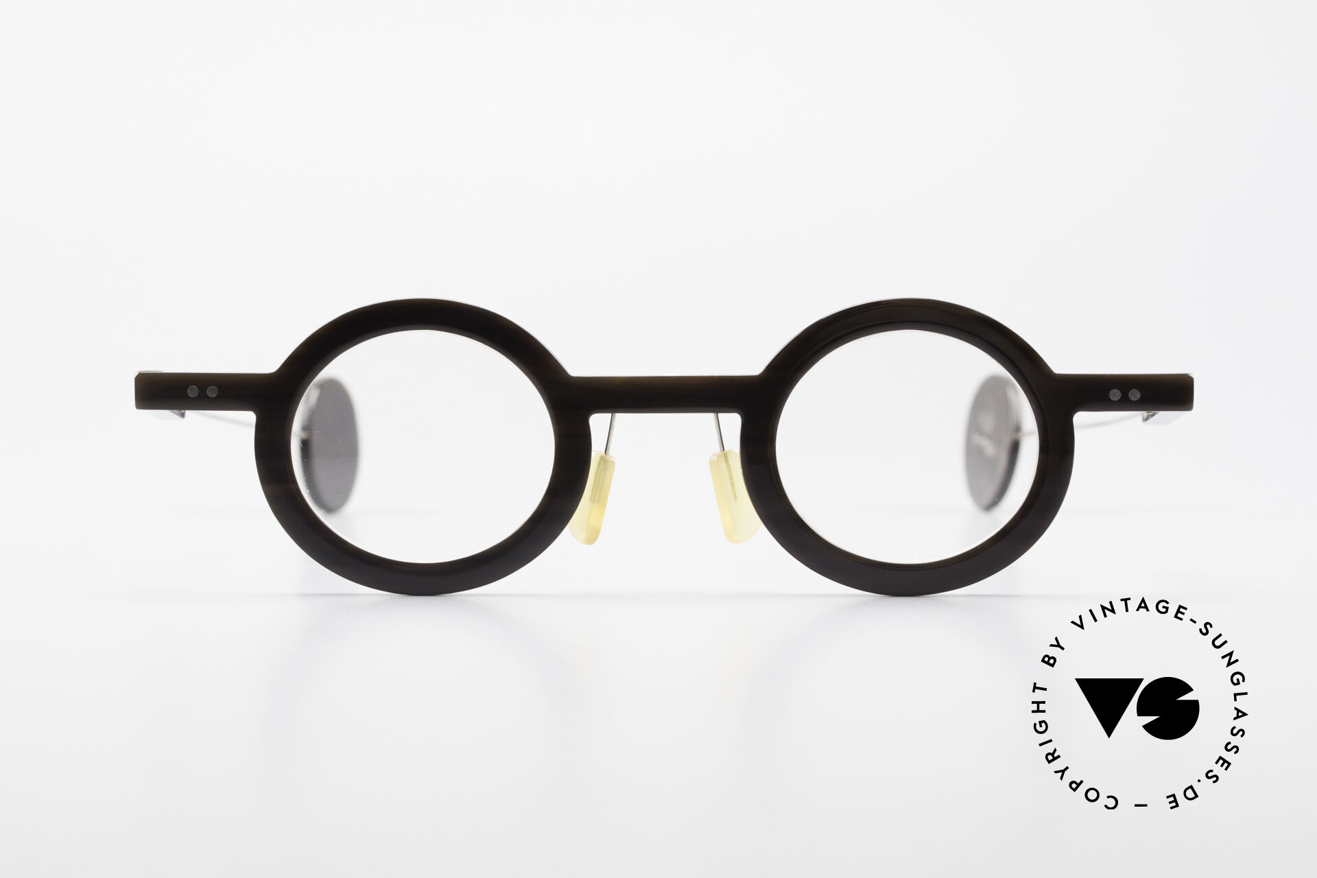 Round horn glasses sales