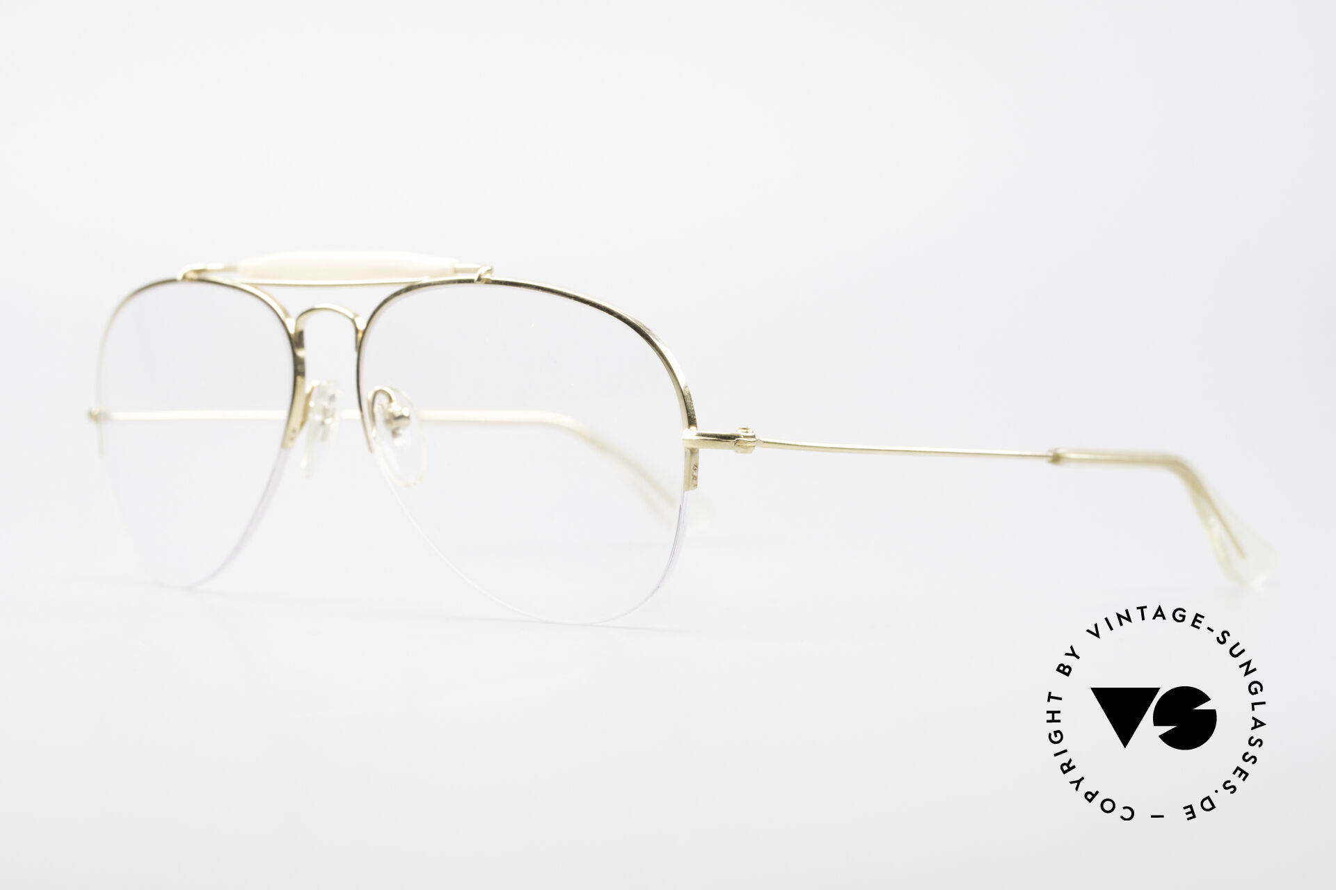 Glasses Ray Ban Balfast 810 Gold Doubl Old Vintage Frame