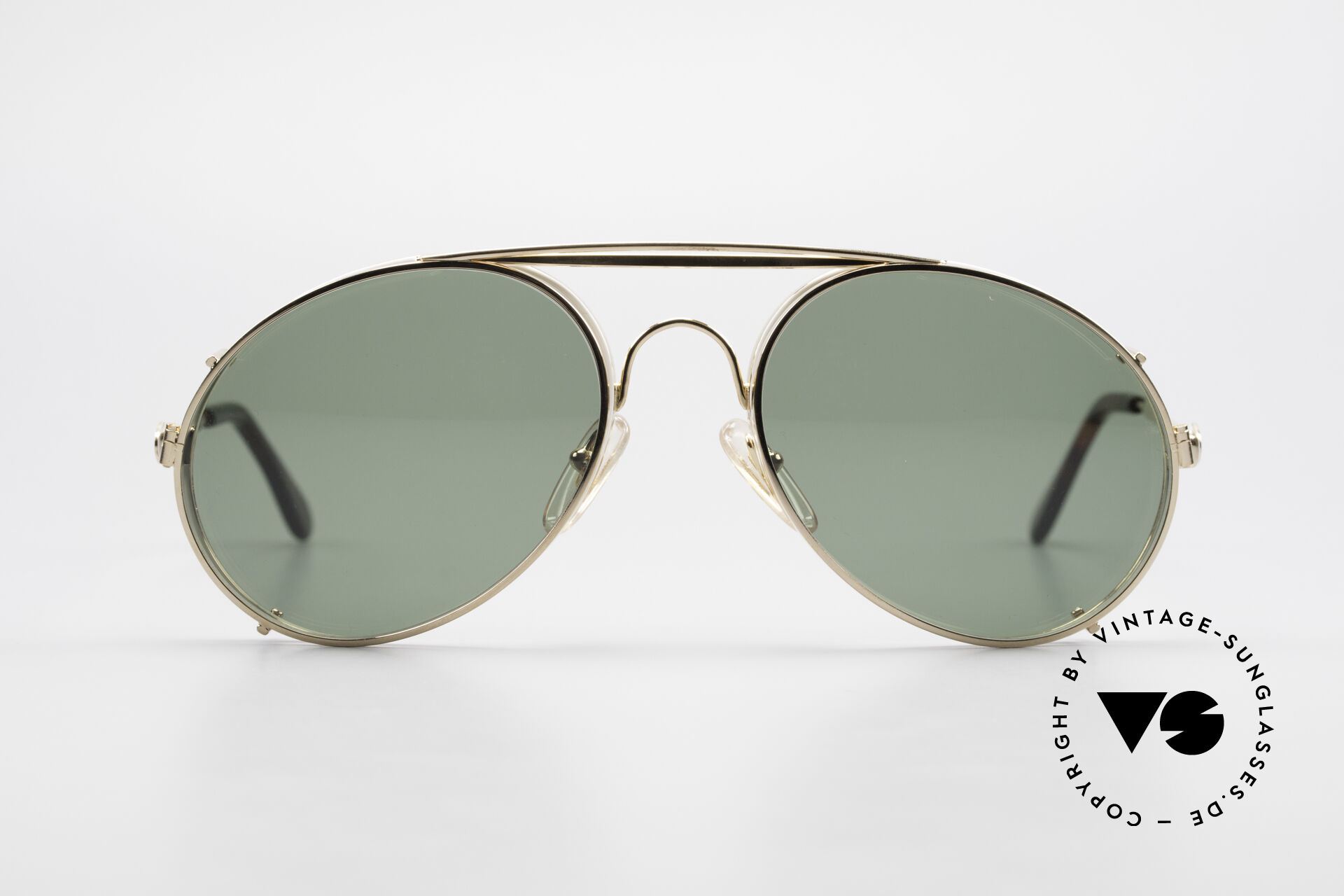 Sunglasses Bugatti 65987 80's Vintage Frame Clip On