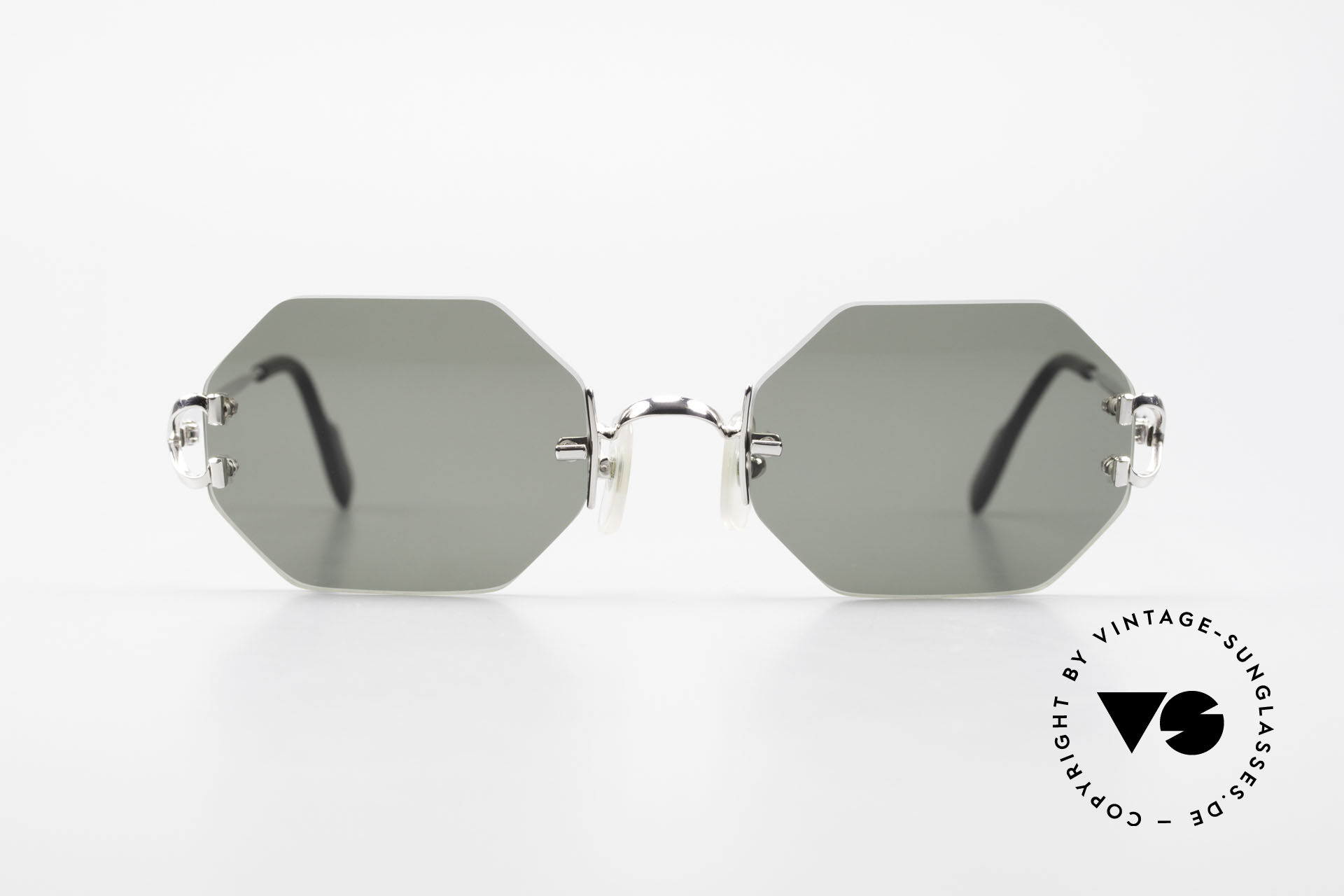 Cartier square 2025 rimless sunglasses