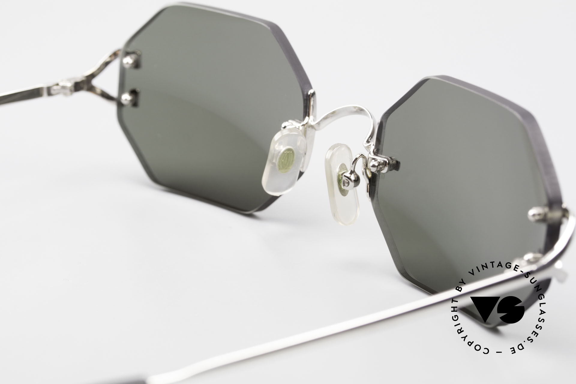 Sunglasses Cartier Rimless Octag M Octagonal Luxury Sunglasses