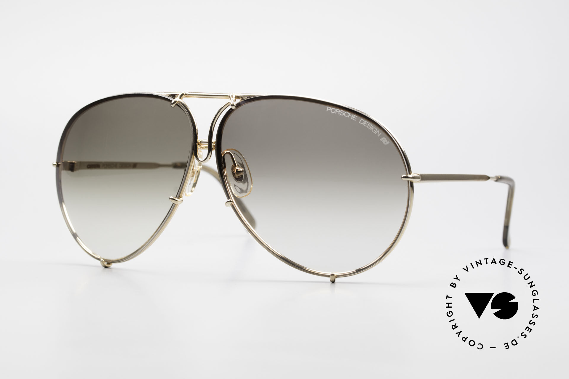 Sunglasses Porsche 5621 XL Golden Aviator Sunglasses