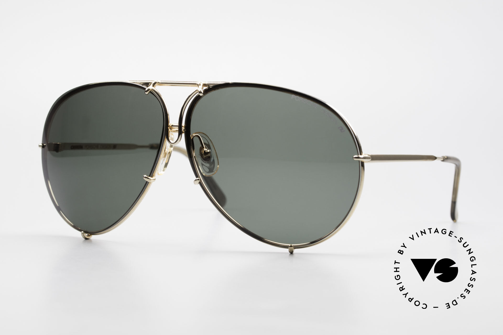 Sunglasses Porsche 5621 XL Golden Aviator Sunglasses