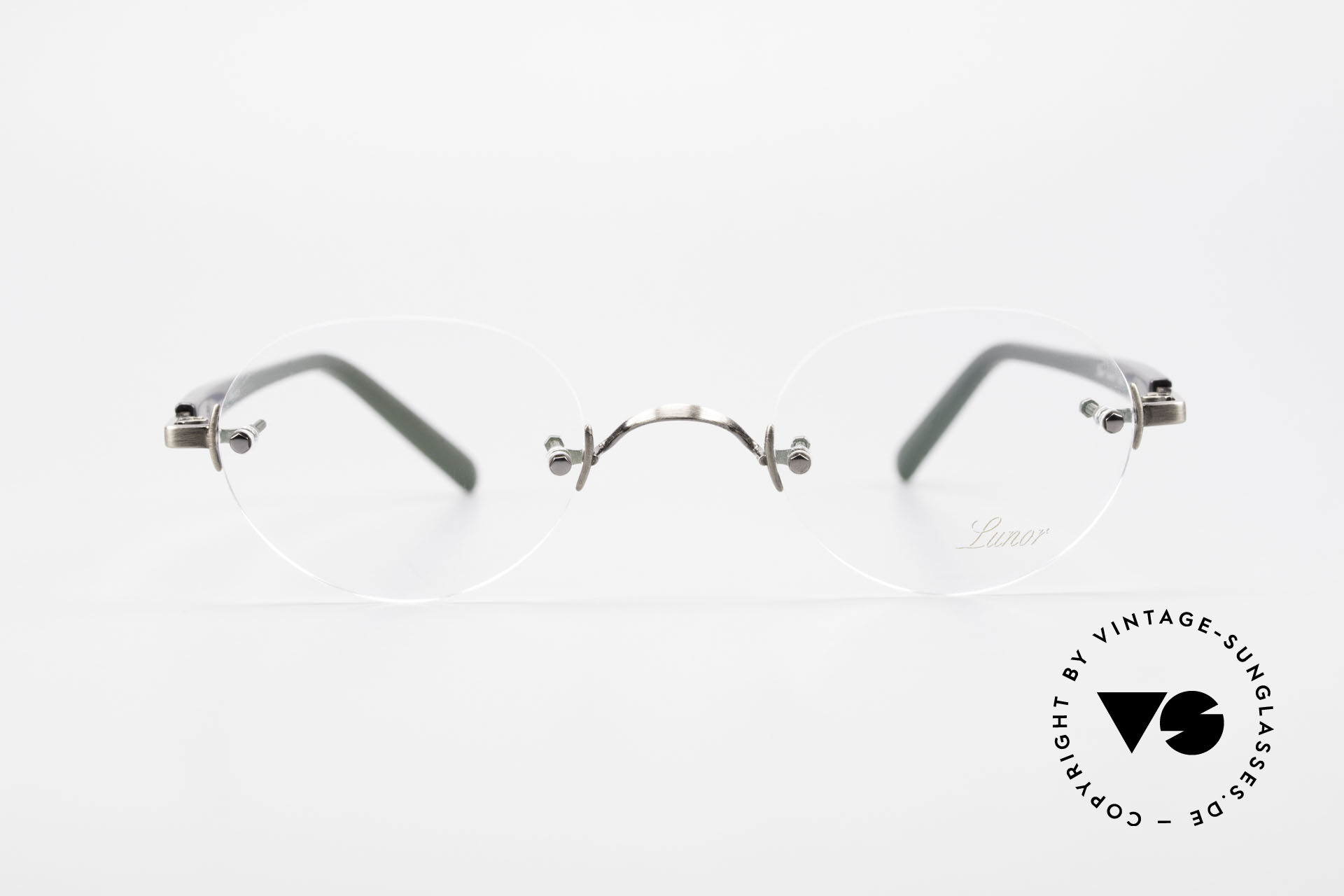 Glasses Lunor Classic V Panto AS Panto Rimless Frame Unisex