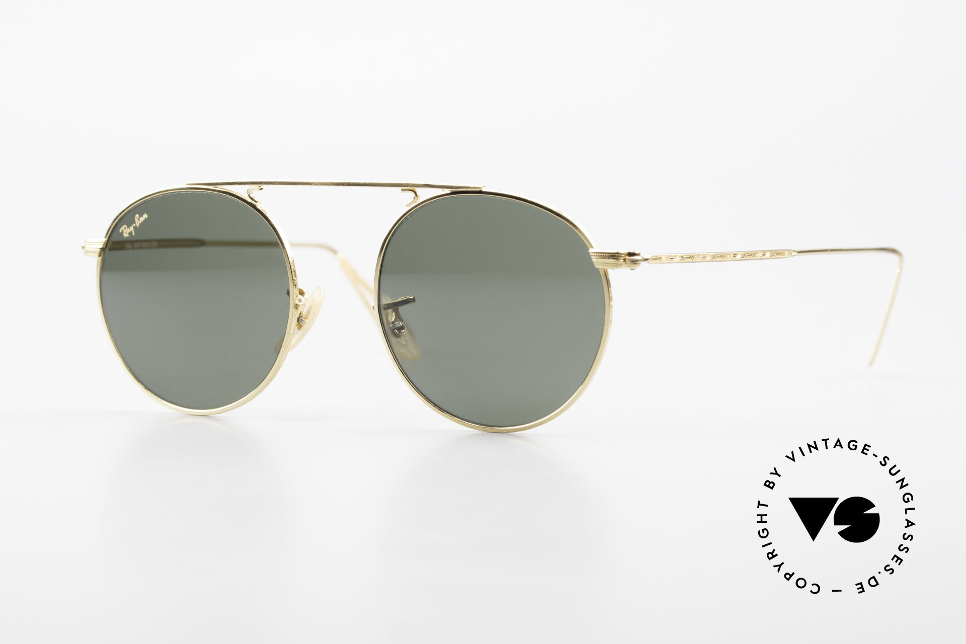 Ray ban black and gold round sunglasses new arrivals