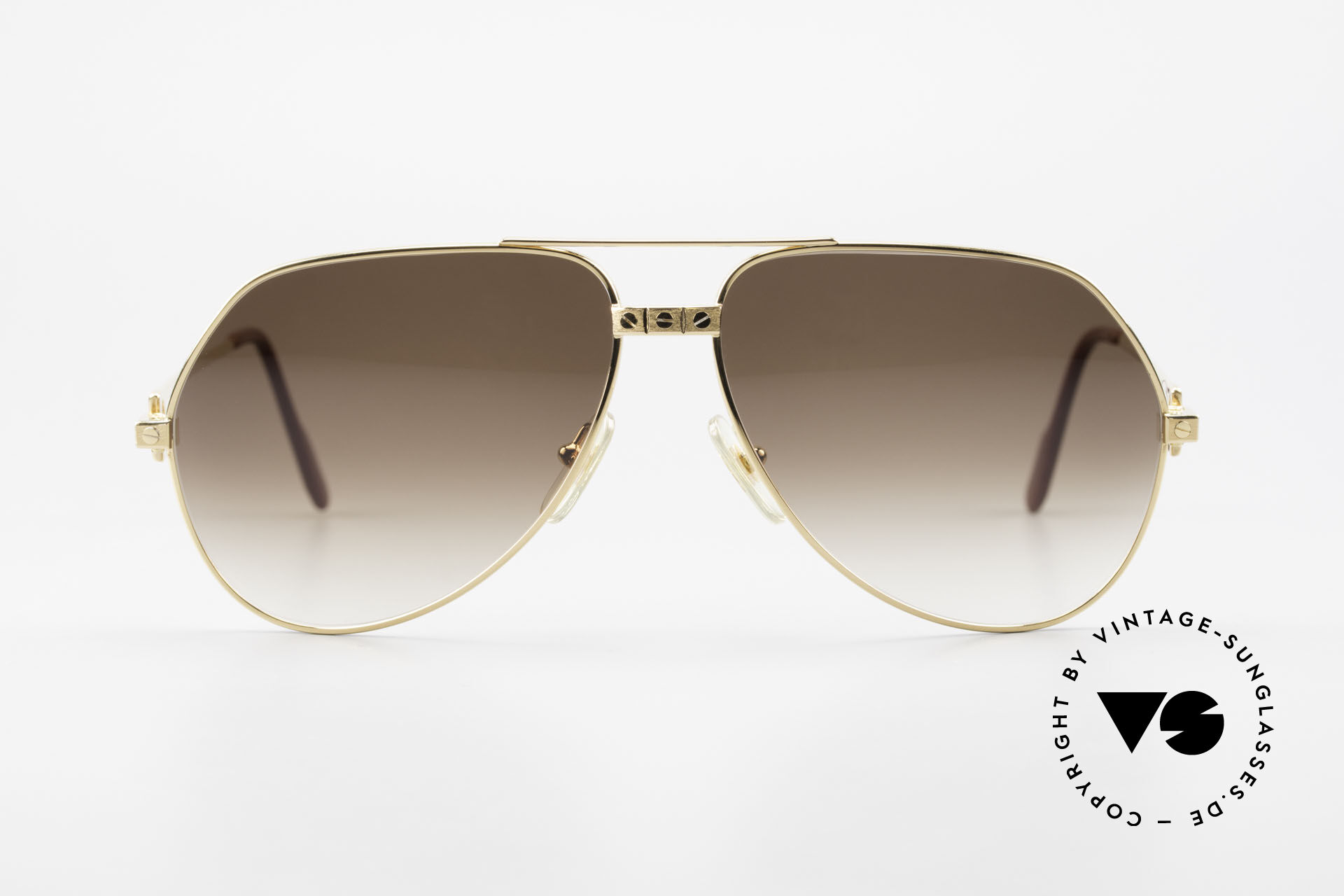 Sunglasses Cartier Vendome Santos - L Special Edition Fully Gold