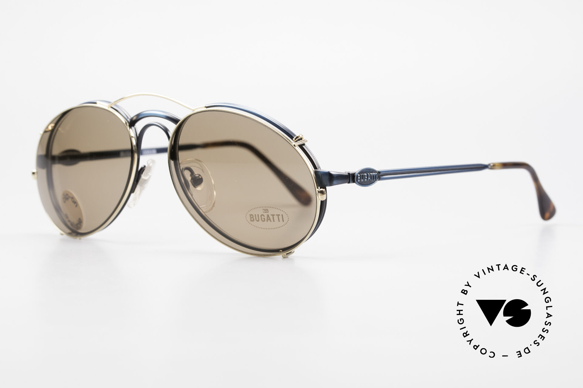 Sunglasses Bugatti 03328 Men s 80 s Clip On Sunglasses