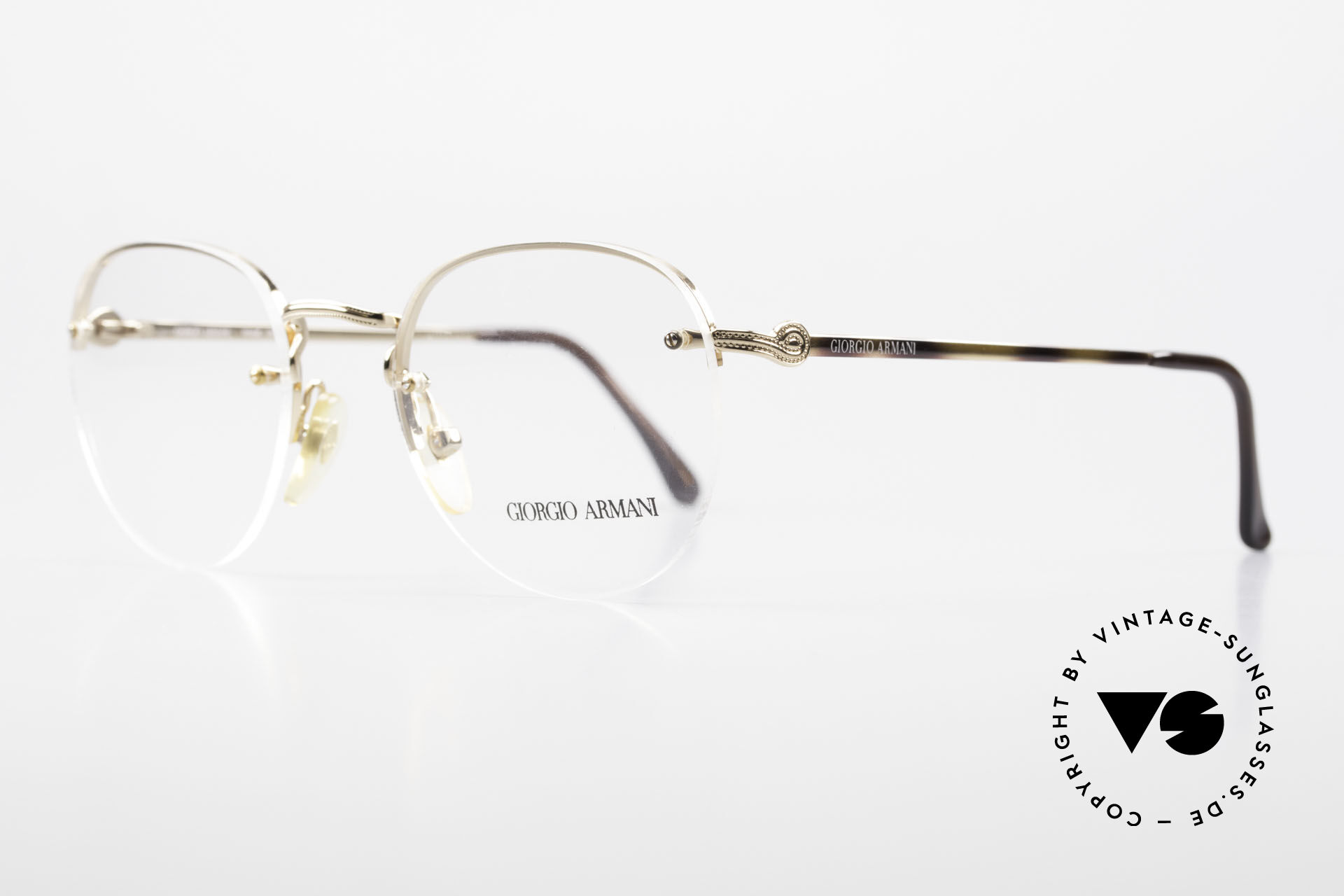 Giorgio Armani 161 Rimless Vintage Eyeglasses 80s
