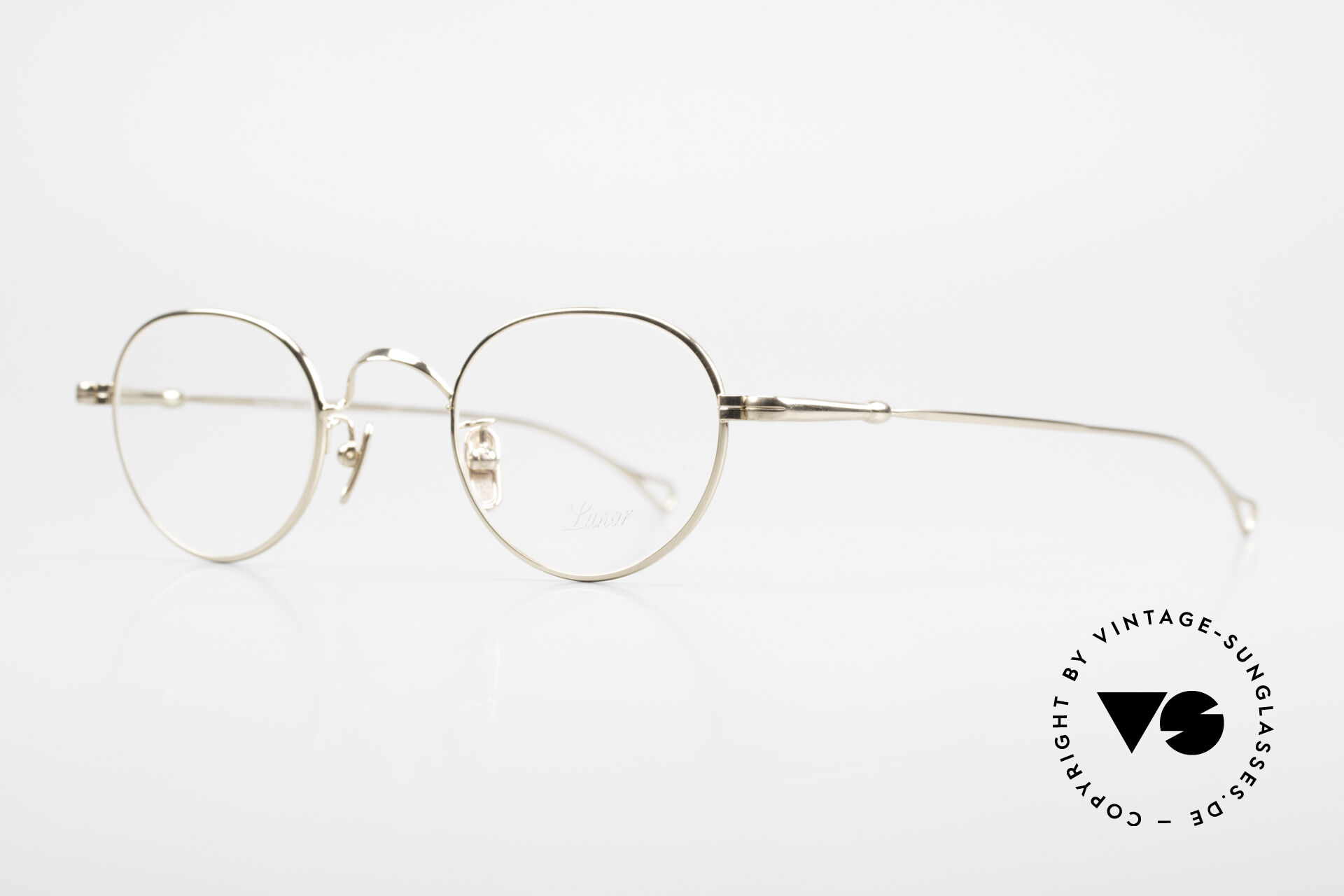 Glasses Lunor V 107 Panto Eyeglasses Gold Plated
