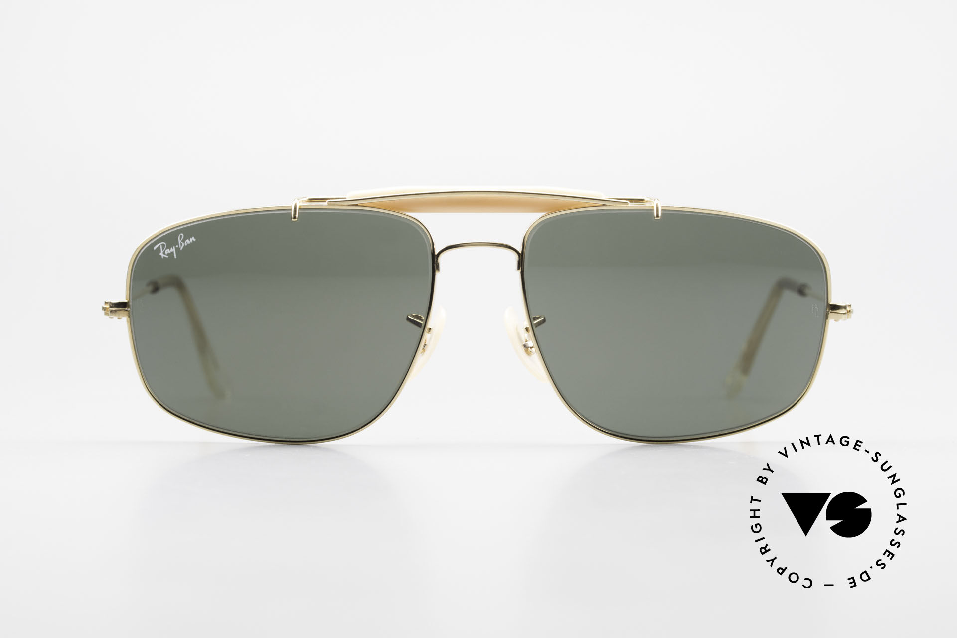 交換無料！ Sunglasses Ray Ban Explorer Browbar Old Ray Ban Made in USA B&L 小物