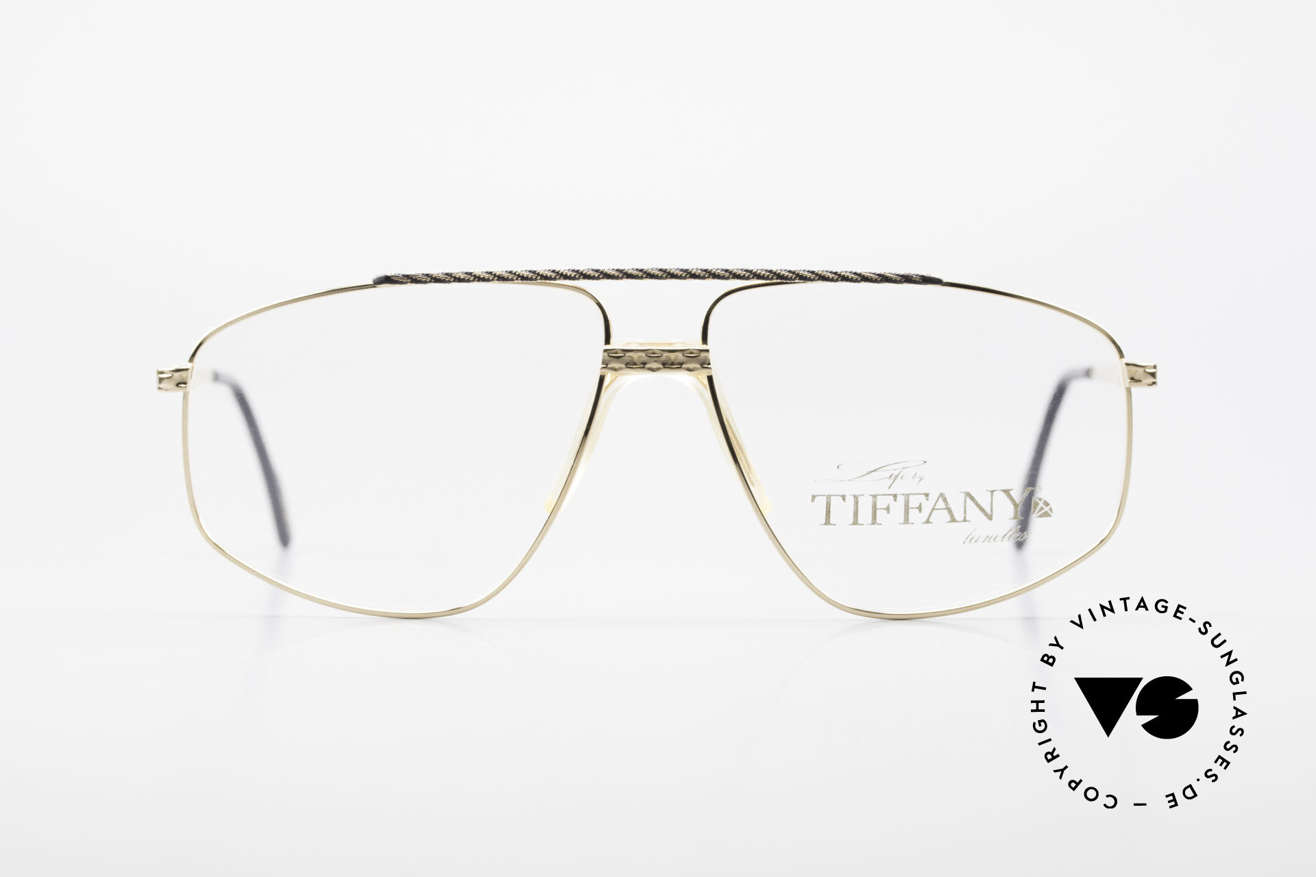 Glasses Tiffany T89 23kt Gold Plated Aviator Frame