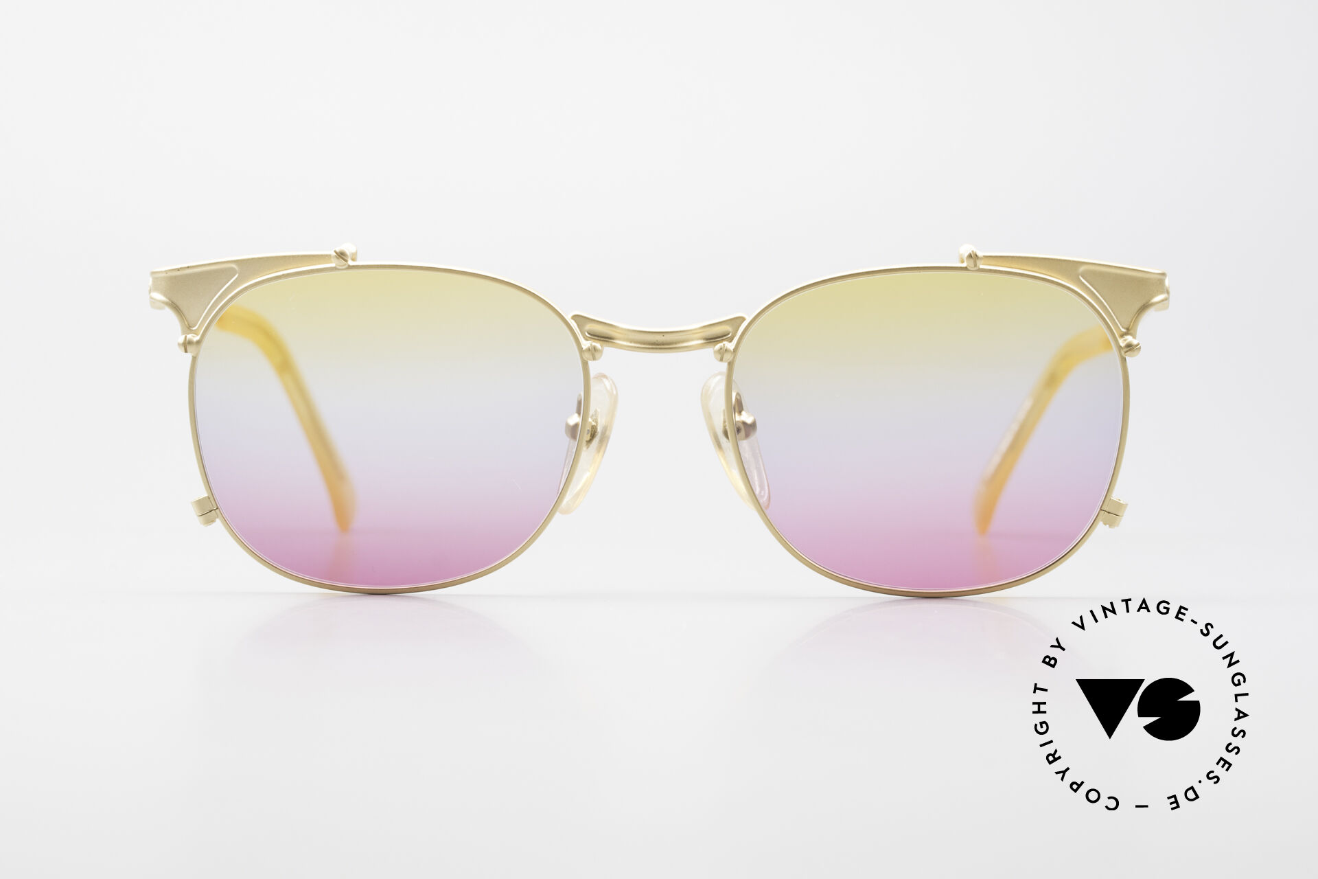 Sunglasses Jean Paul Gaultier 56 2175 Yellow Pink Gradient Lenses