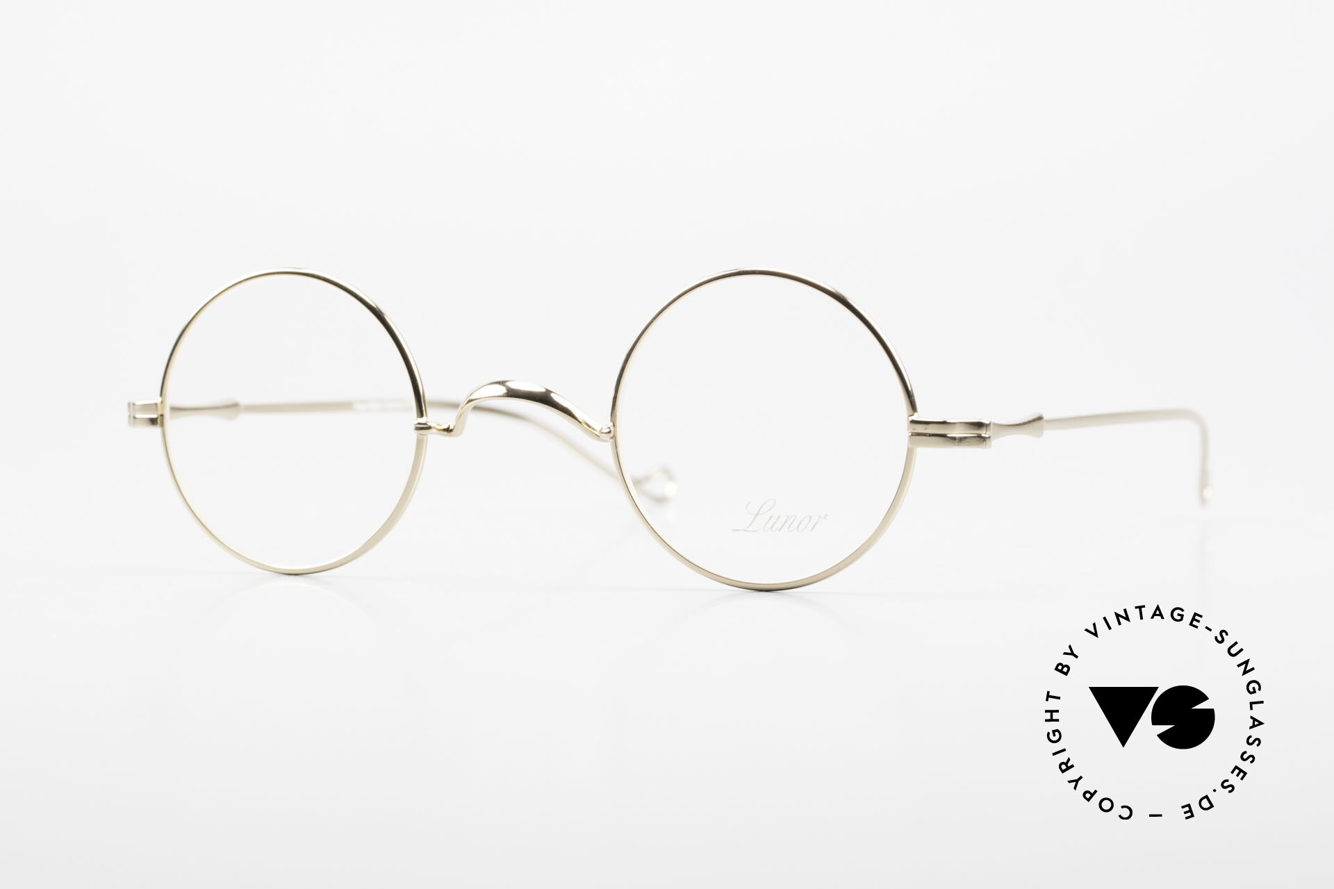 Lunor II 12 Small Round Gold Glasses