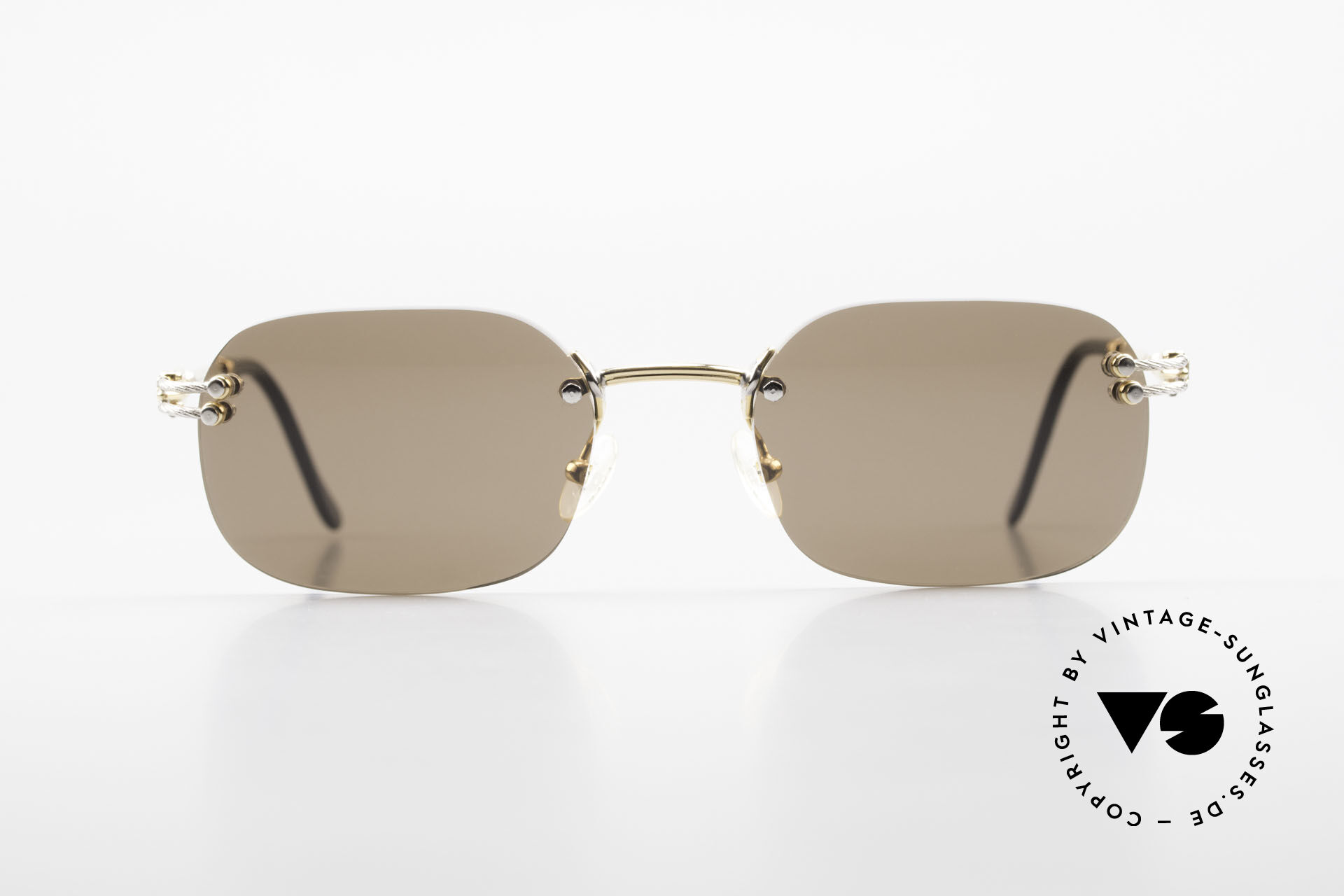 Sunglasses Fred Orcade Rimless Luxury Sunglasses 90s