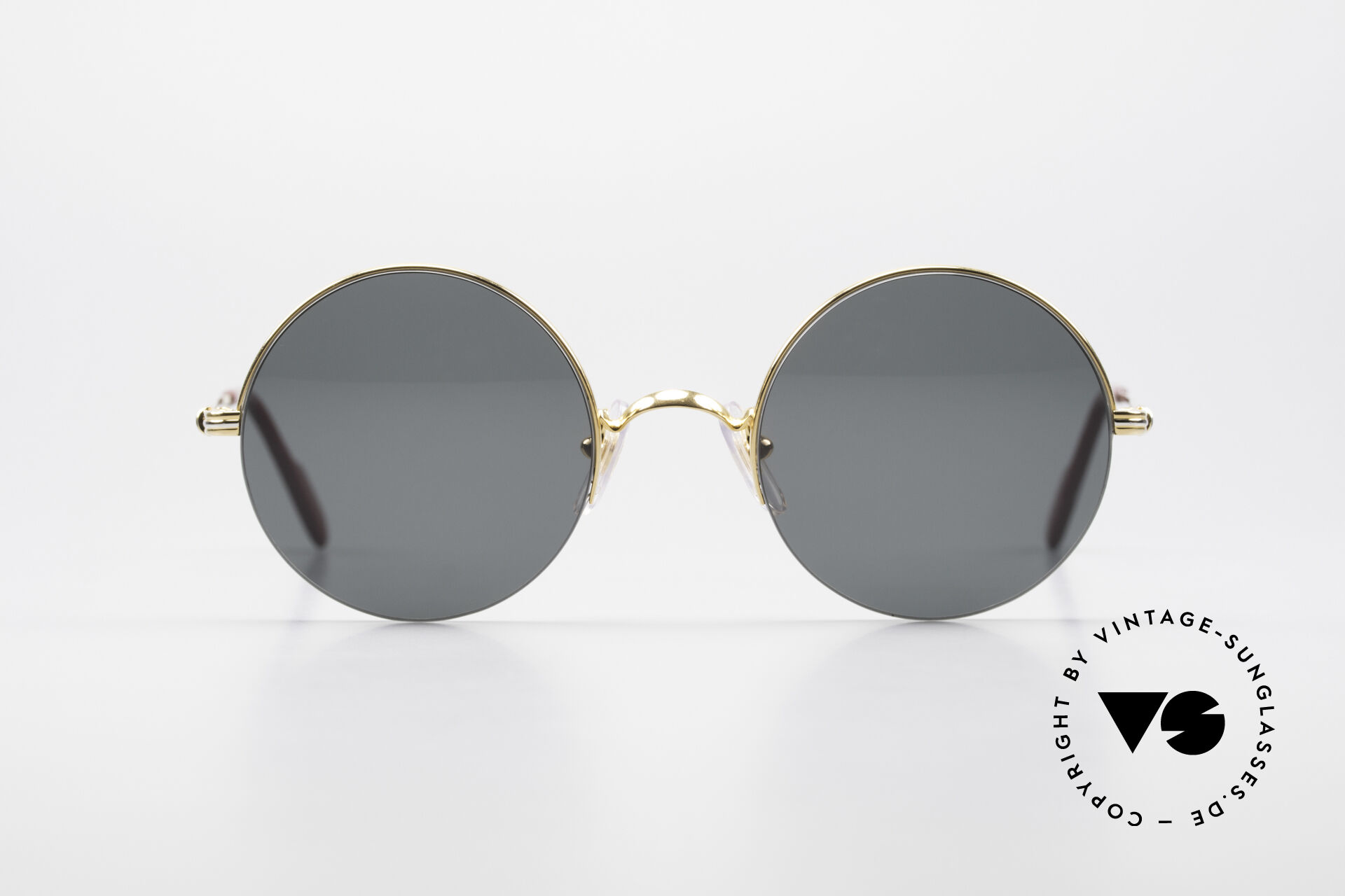 Sunglasses Cartier Mayfair Luxury Round Sunglasses 90 s
