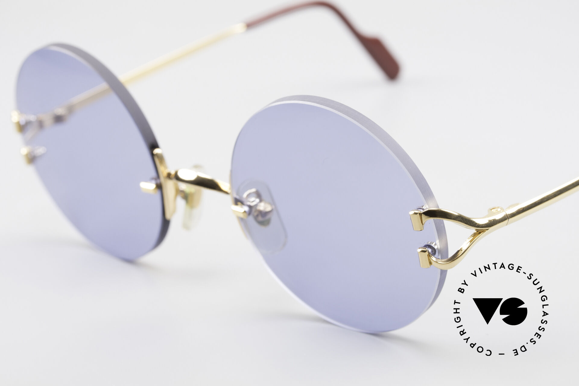 Cartier madison round rimless sunglasses new arrivals