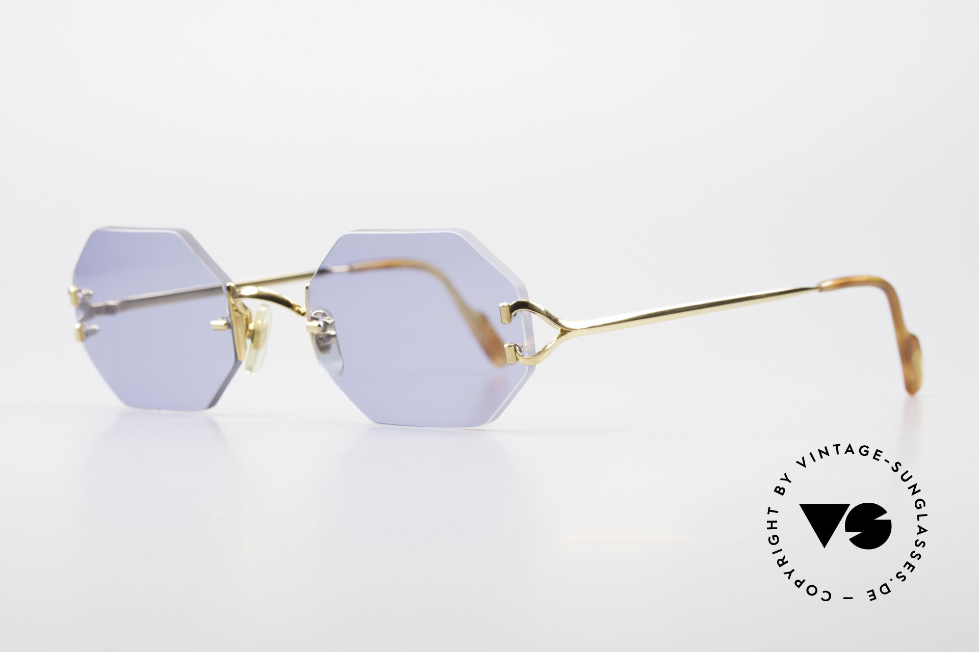 Cartier top hexagon glasses