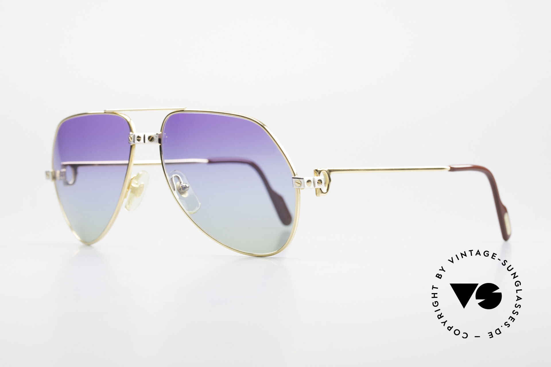 Vintage cartier santos best sale sunglasses