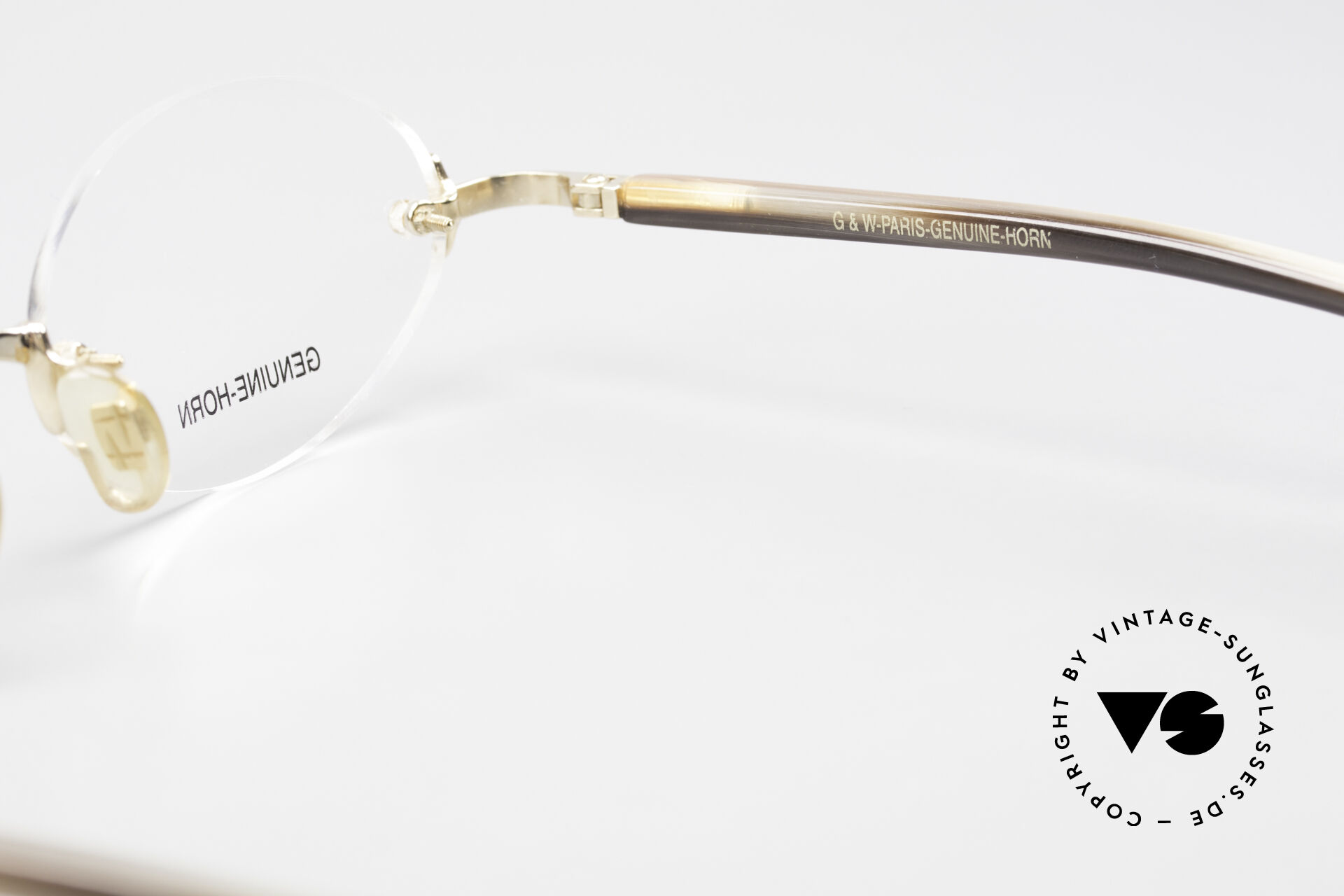 Gold horn sale rimmed glasses