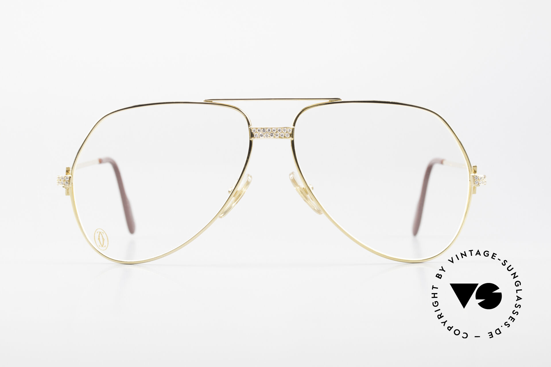 Glasses Cartier Grand Pavage Diamond Glasses Solid Gold