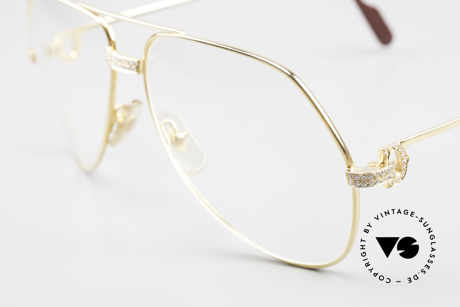 Glasses Cartier Grand Pavage Diamond Glasses Solid Gold