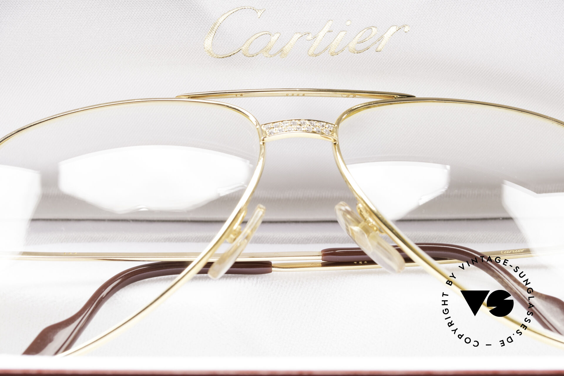 Solid gold clearance cartier glasses