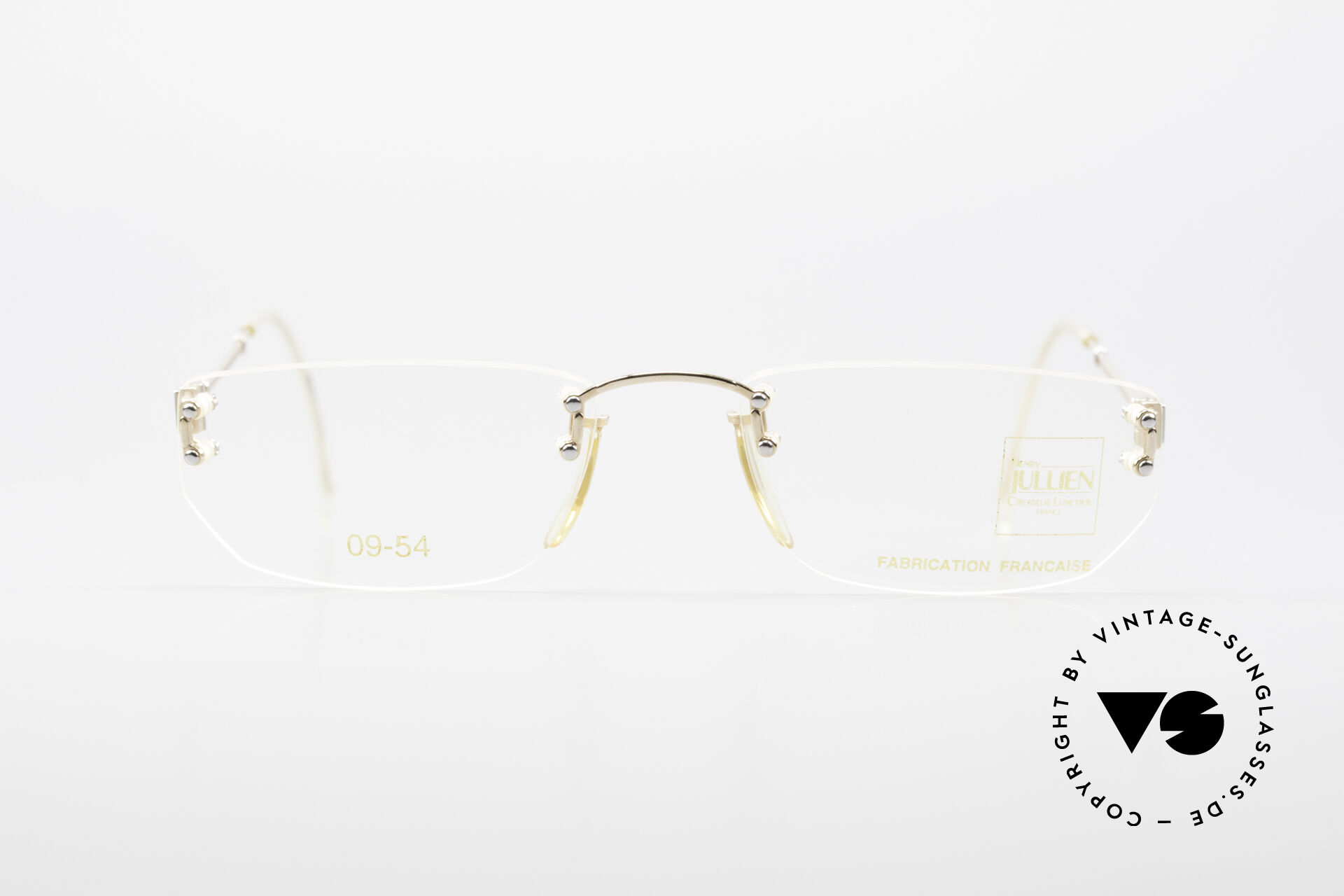 Glasses Henry Jullien Melrose 09 Rimless Vintage Frame 1994