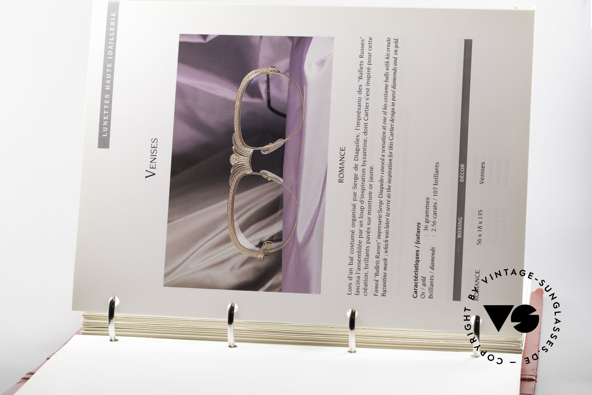 Cartier eyewear catalogue store
