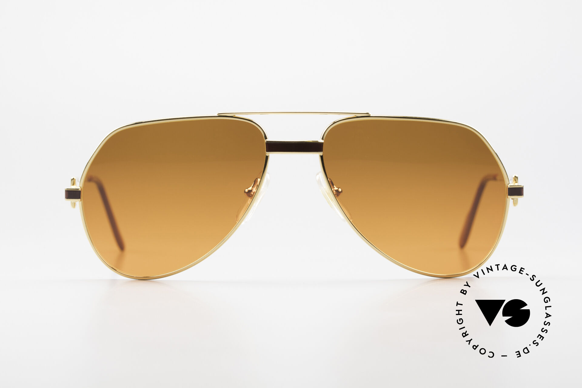 Cartier Vendome Laque S Luxury 80 s Aviator Sunglasses