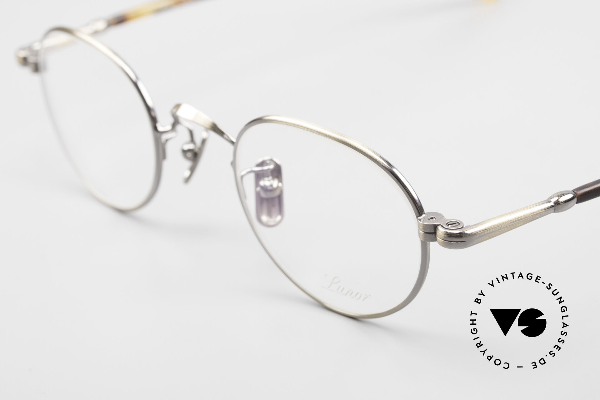 Glasses Lunor VA 107 Panto Style Antique Gold AG