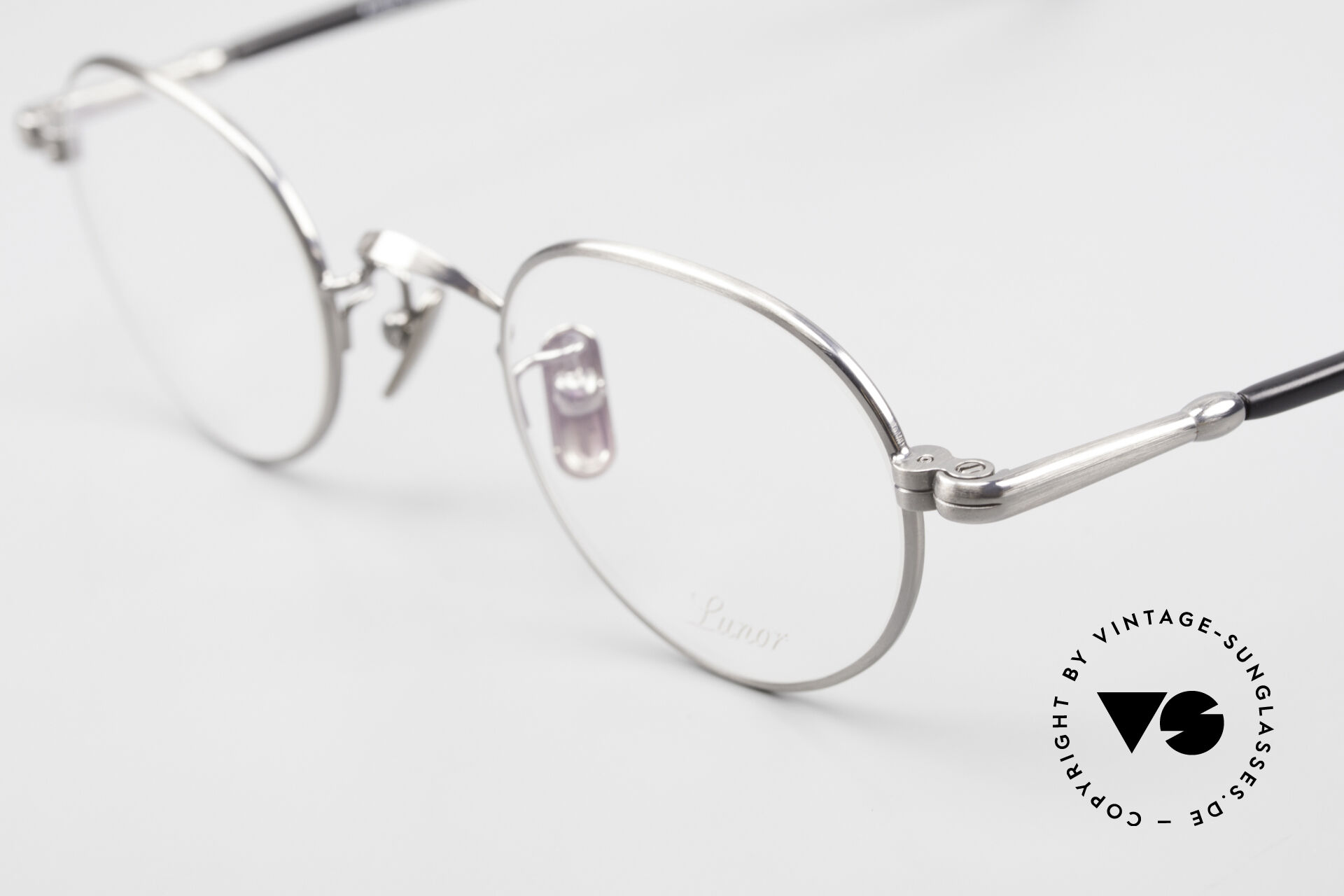 ayuμ ルノア107 Glasses Lunor VA 107 Panto Style Antique Silver AS