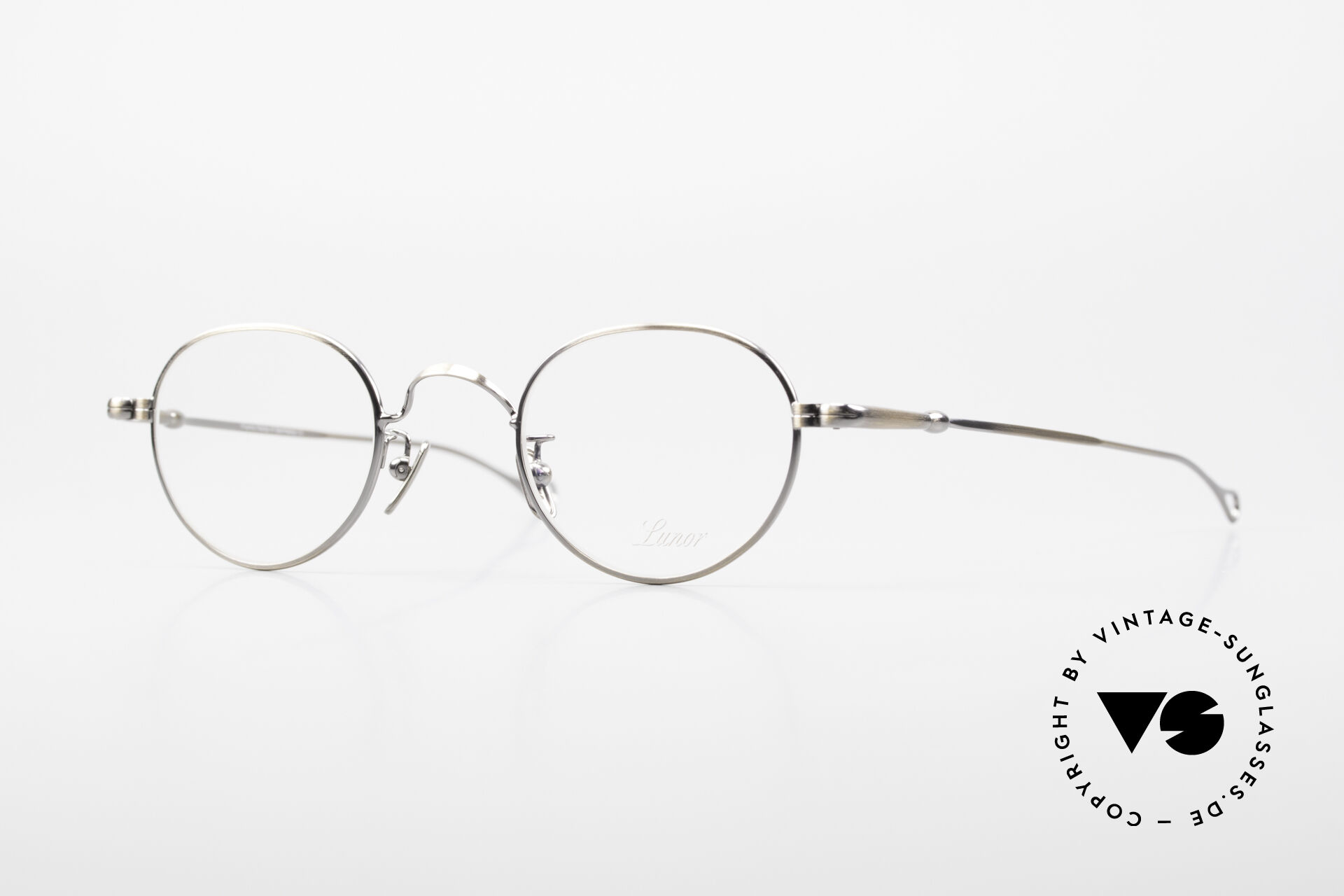 Glasses Lunor V 107 Panto Frame Antique Gold Ag