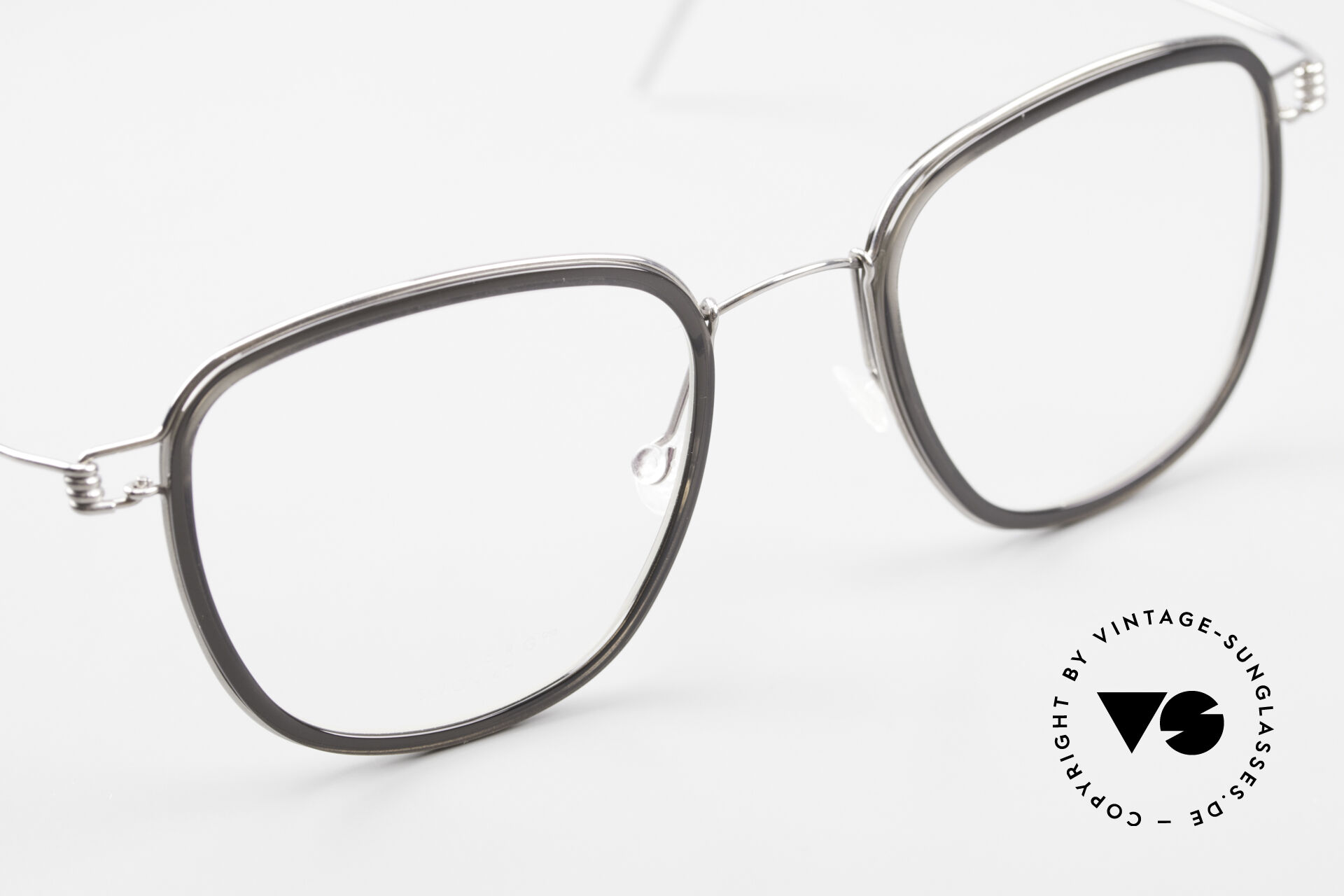 LINDBERG air titanium rim CASPER ケース付き Lindberg AIR TITANIUM RIM LEX TB PU9 / K162M 47mm Eyeglass Frames