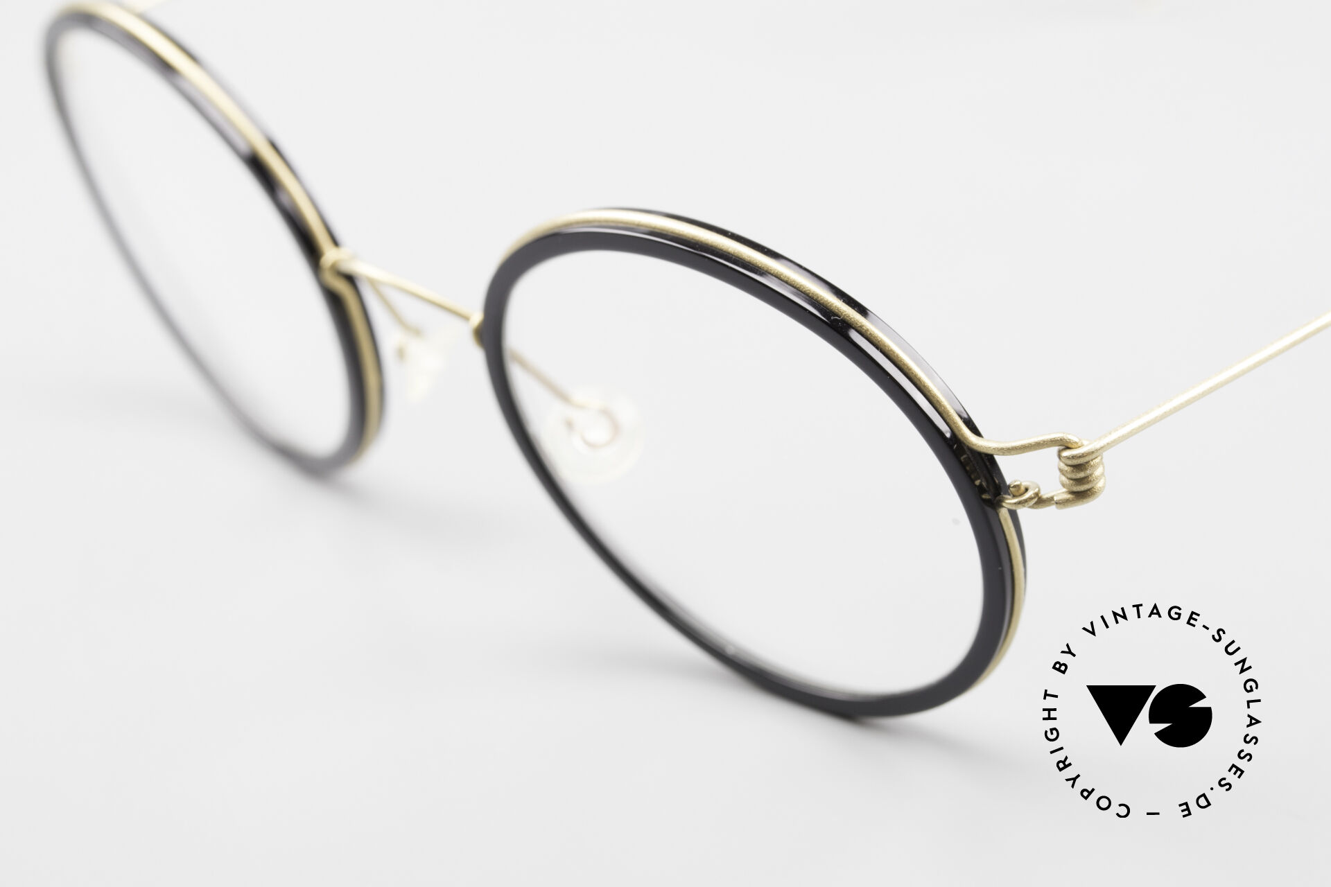 超高品質で人気の Glasses Titan Round Rim Titan Air 46 Cameron Lindberg キャップ