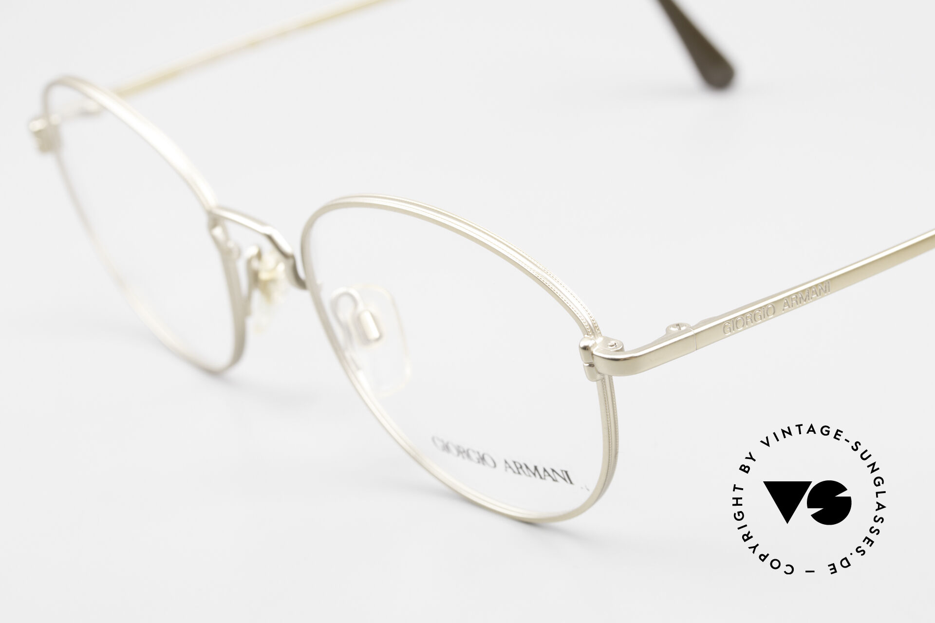 Giorgio armani wire framed round glasses 2025