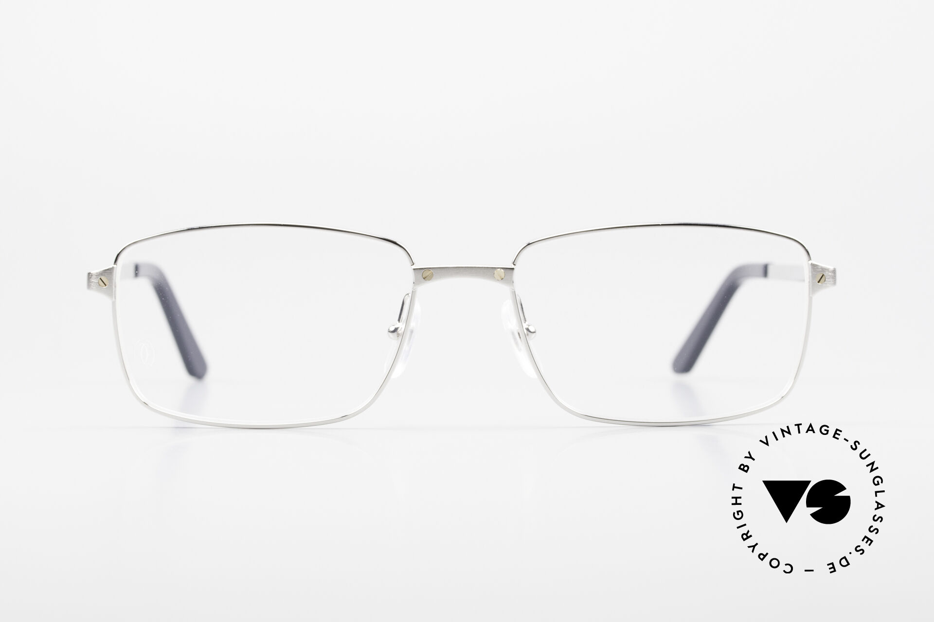 Cartier silver store frame glasses