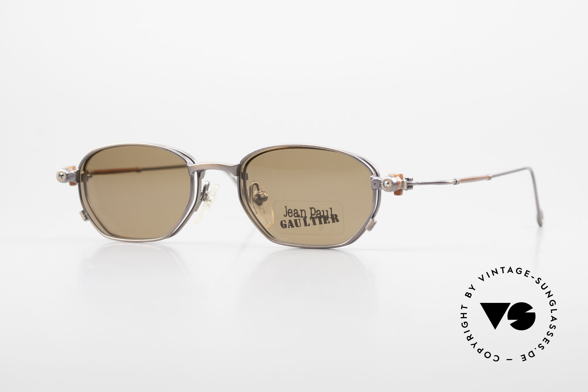 『4年保証』 90's 55-8107 Gaultier Paul Jean Sunglasses Vintage Sun Frame 小物