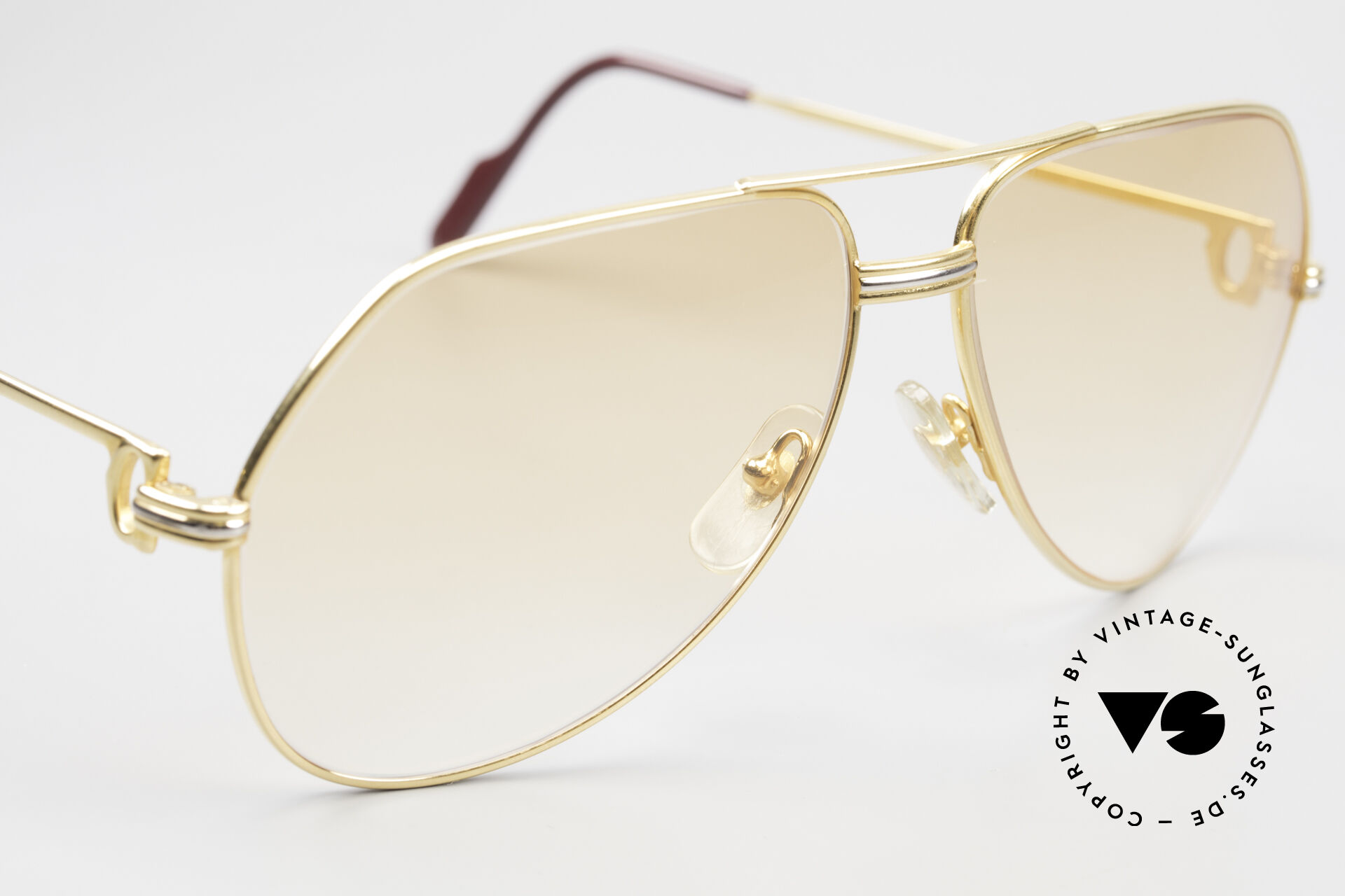 Sunglasses Cartier Vendome LC L Orange Gradient Sun Lenses