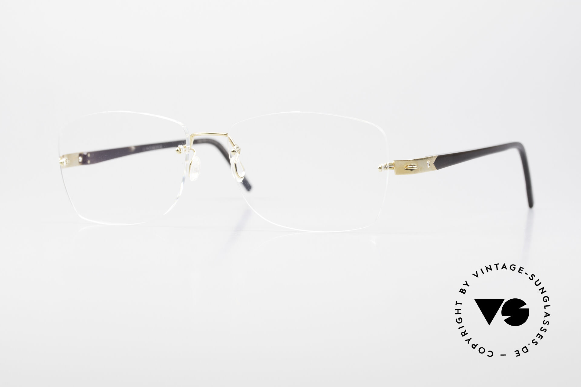Glasses Lindberg Precious T945 Horn 18ct Solid Gold Diamond Glasses