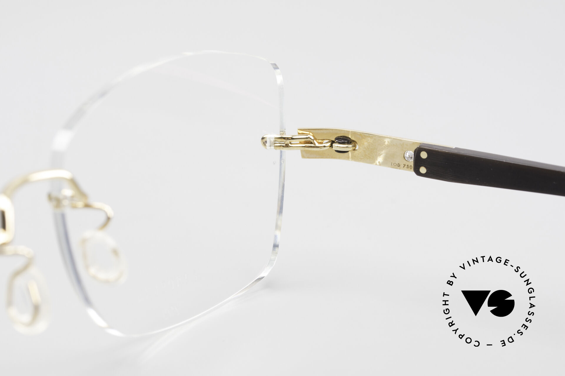 Glasses Lindberg Precious T945 Horn 18ct Solid Gold Diamond Glasses