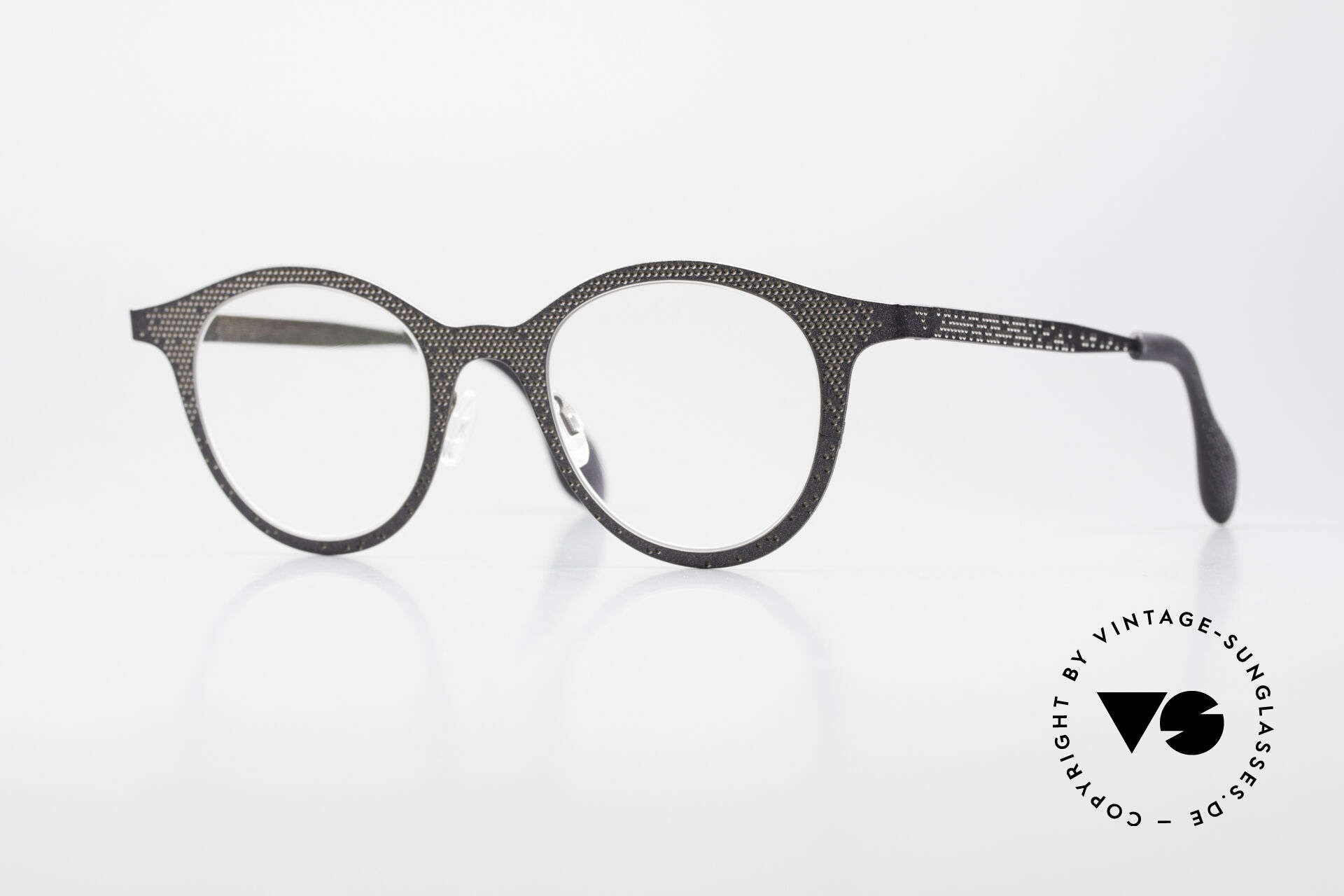 Glasses Theo Belgium Mille 61 Lively Frame Pattern Unique