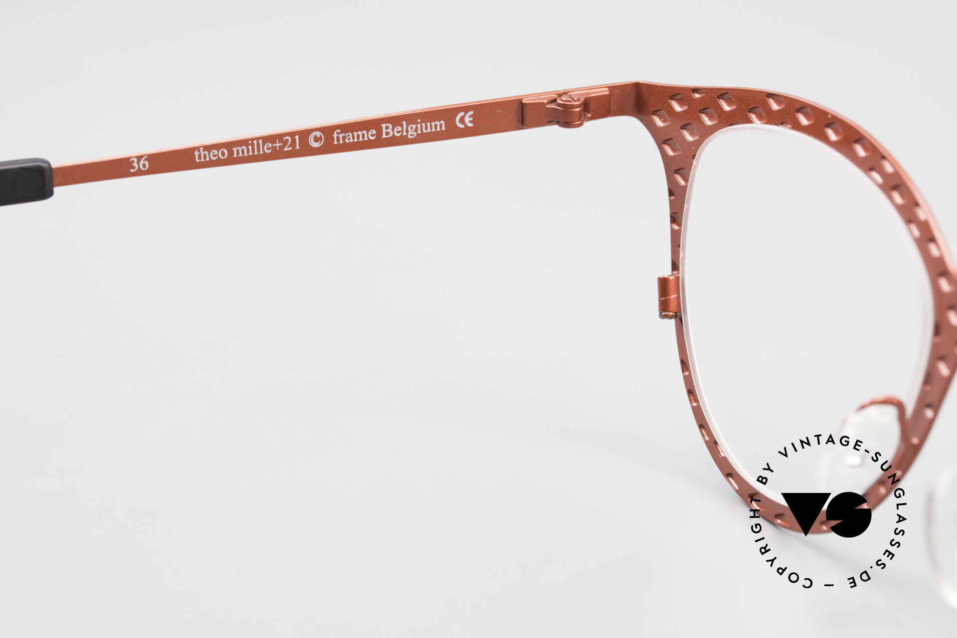 Glasses Theo Belgium Mille 21 Designer Eyeglass Frame Metal