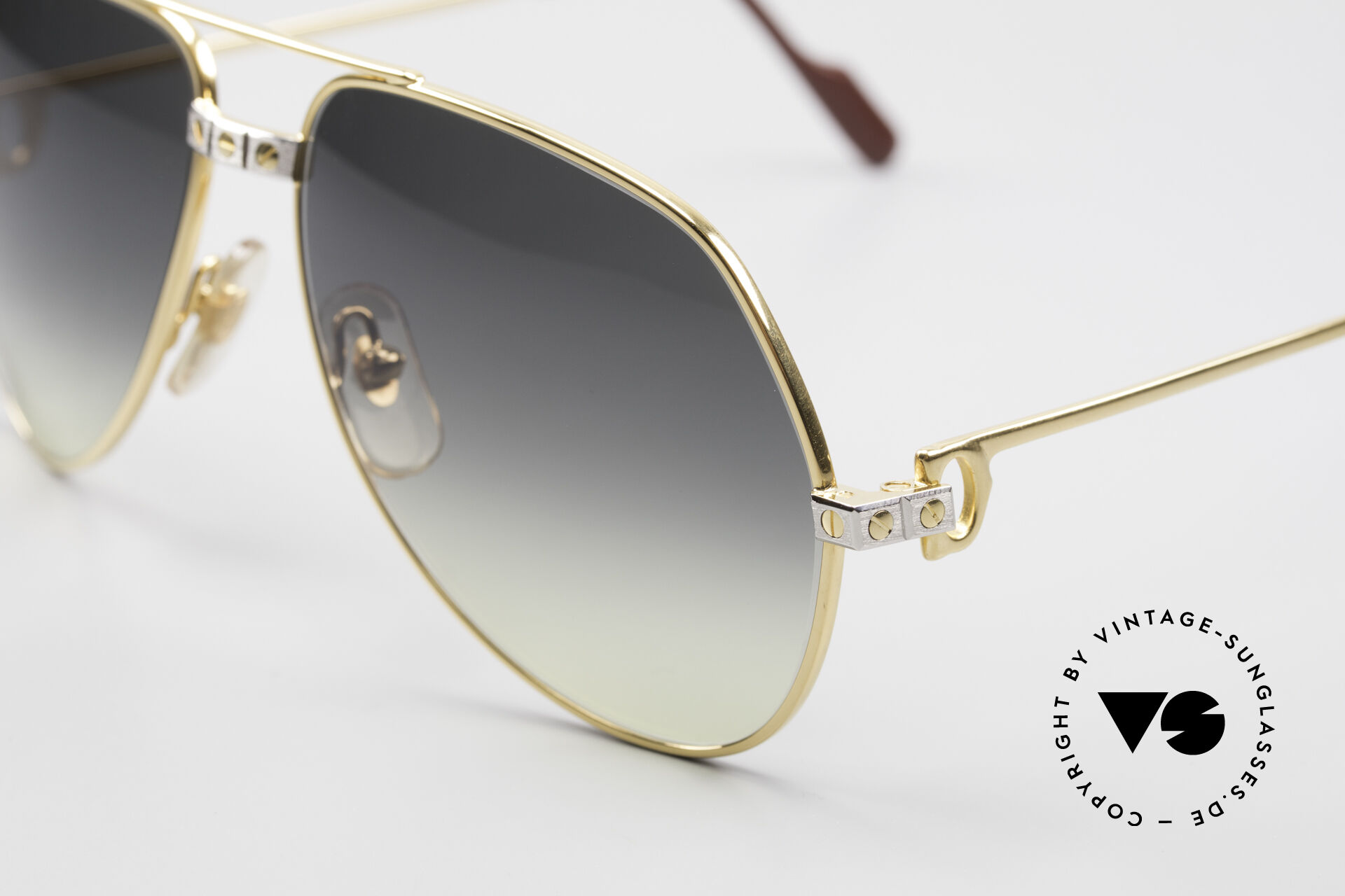 Authentic Cartier Rimless Bubinga Wood Sunglasses Double C Decor GP 60 18  140b Vintage Frames 1p1618 - Etsy